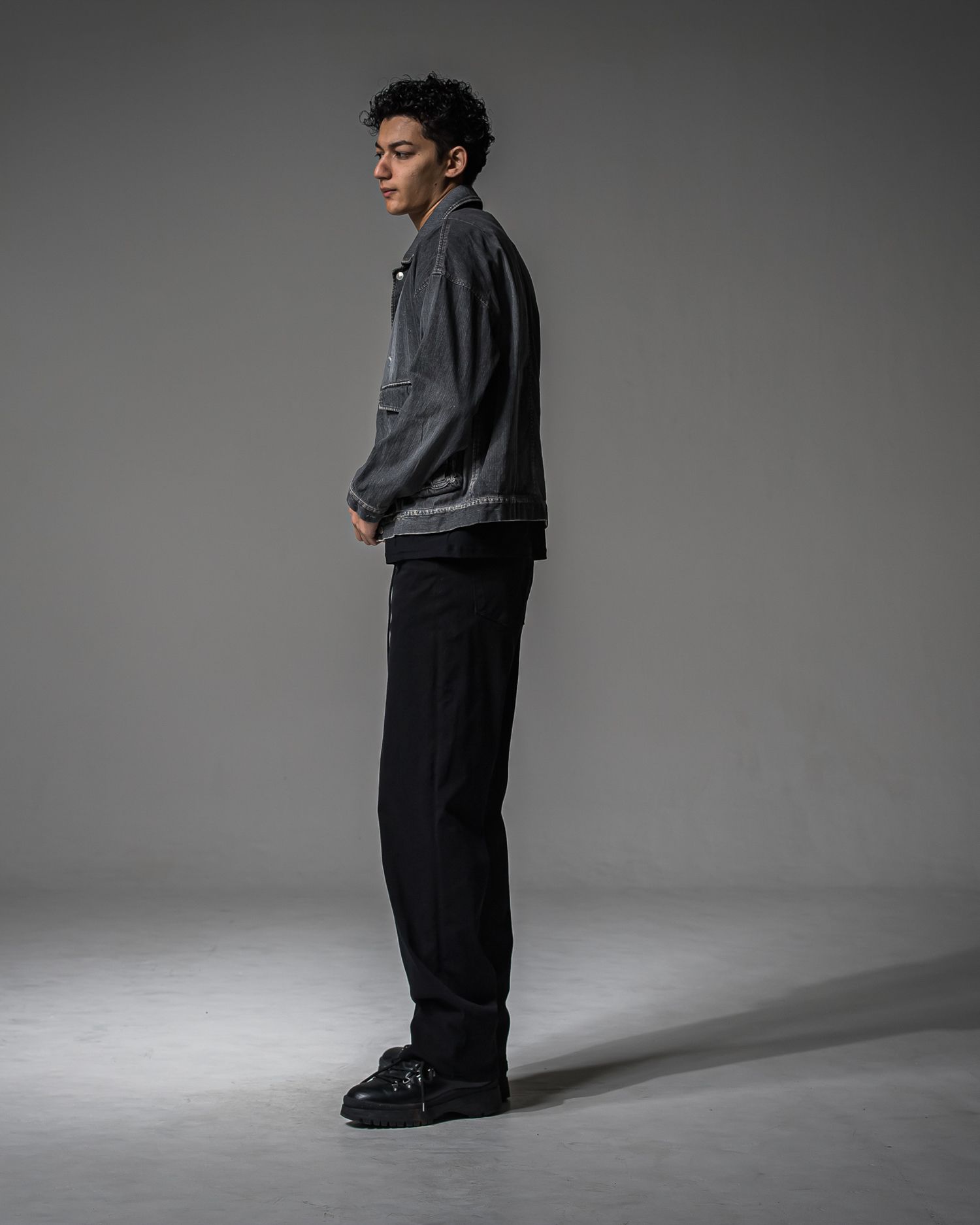 LDENIM AG FLIGHT JACKET / RC37-JK-001 / デニムフライトジャケット / ブラックユーズド