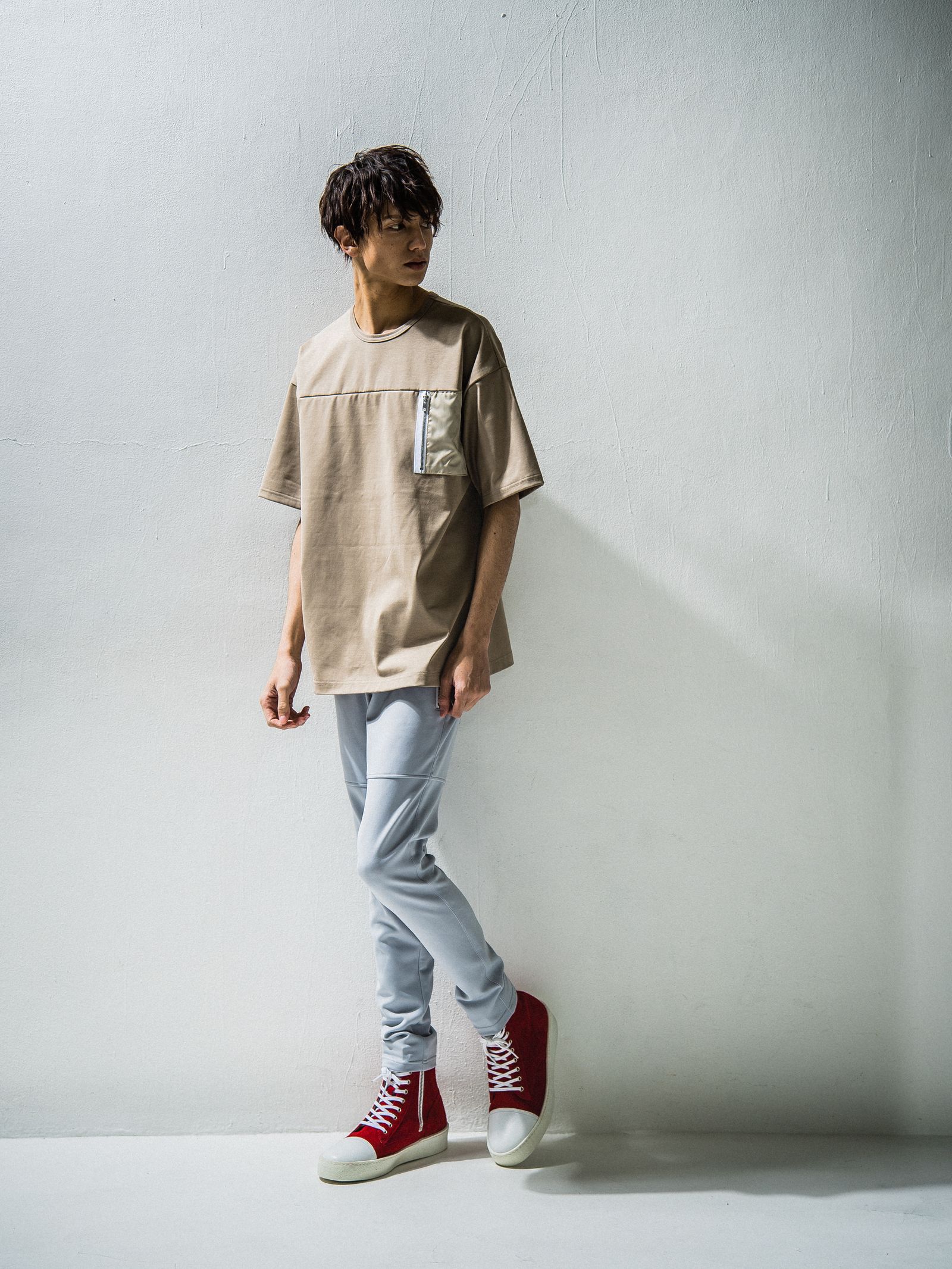 NYLON POCKET LOOSE TEE / RC24-T-006 / ビッグTシャツ