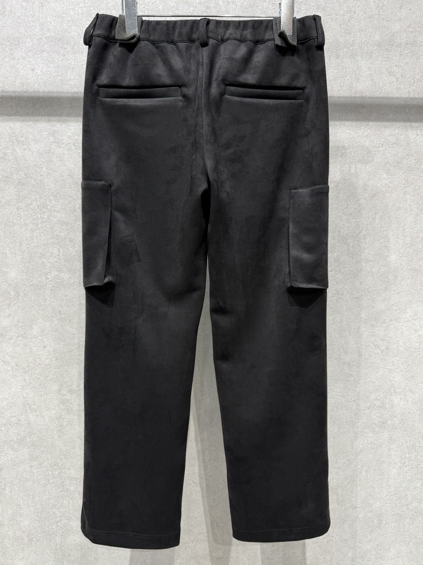 DAVID CARGO PANTS / RC38-ST-040 / スエードワイドカーゴパンツ / ブラック