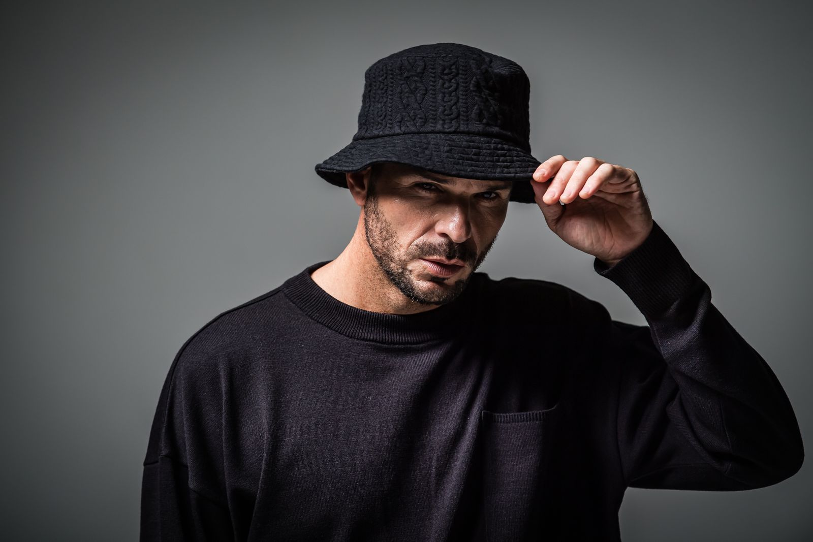 ROPE SWEAT BUCKET HAT / RC30-CAP-003 / バケットハット / ブラック