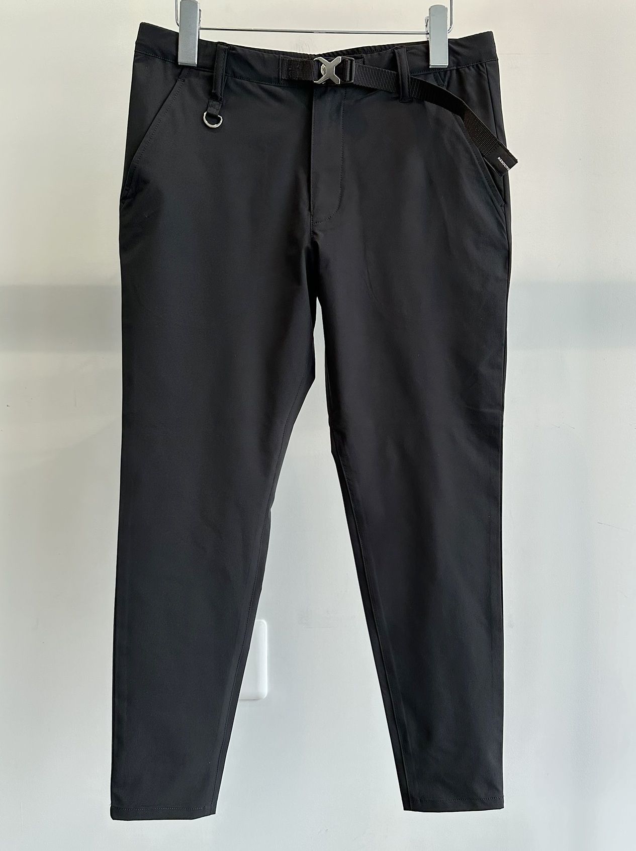 PAT TIGHT EASY PANTS / RC31-ST-037 / ベルト付きイージーパンツ / ナイロンブラック