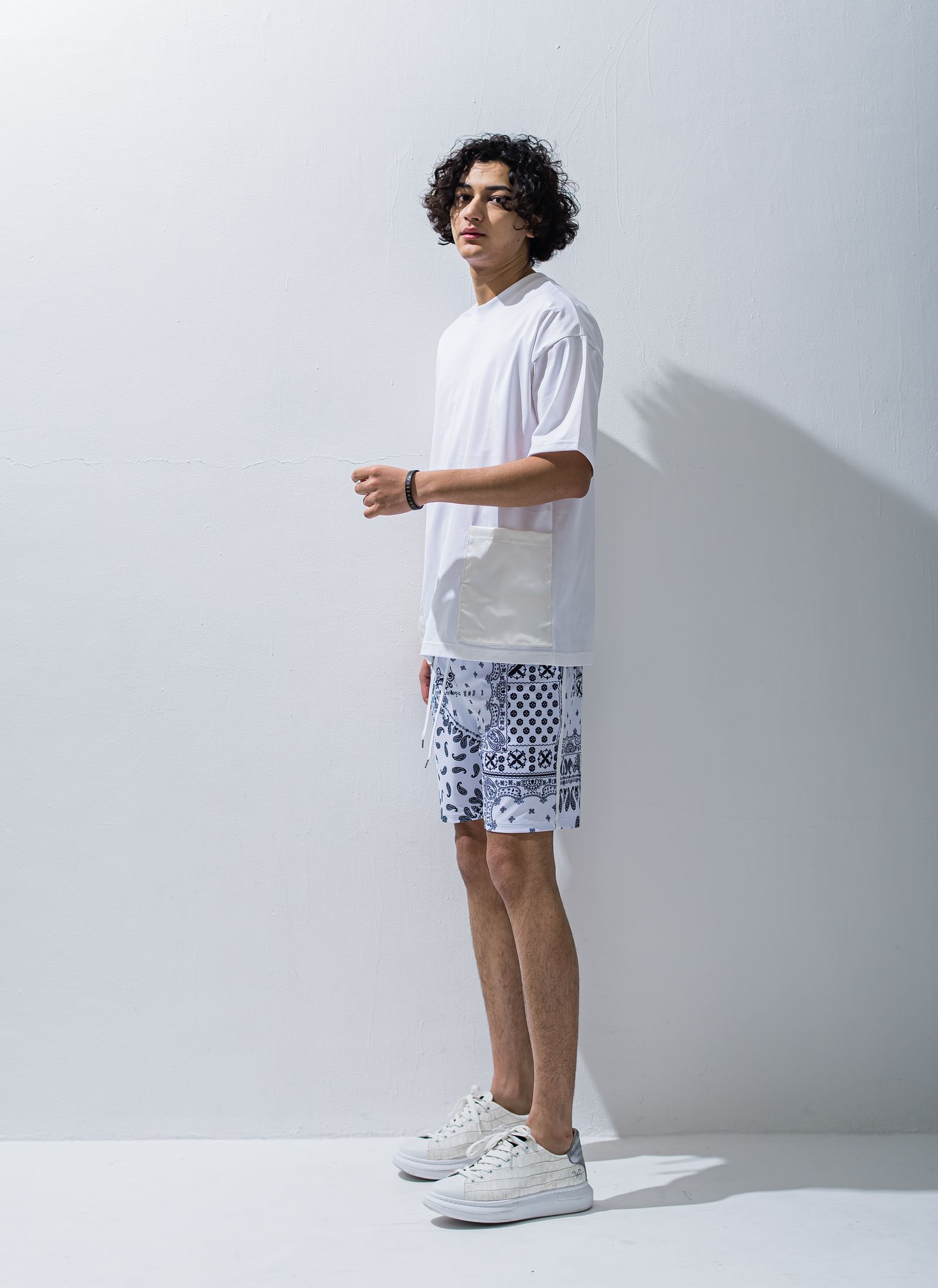 SIDE POCKET OVER TEE / RC28-T-005 / サイドポケットビッグTシャツ / ホワイト