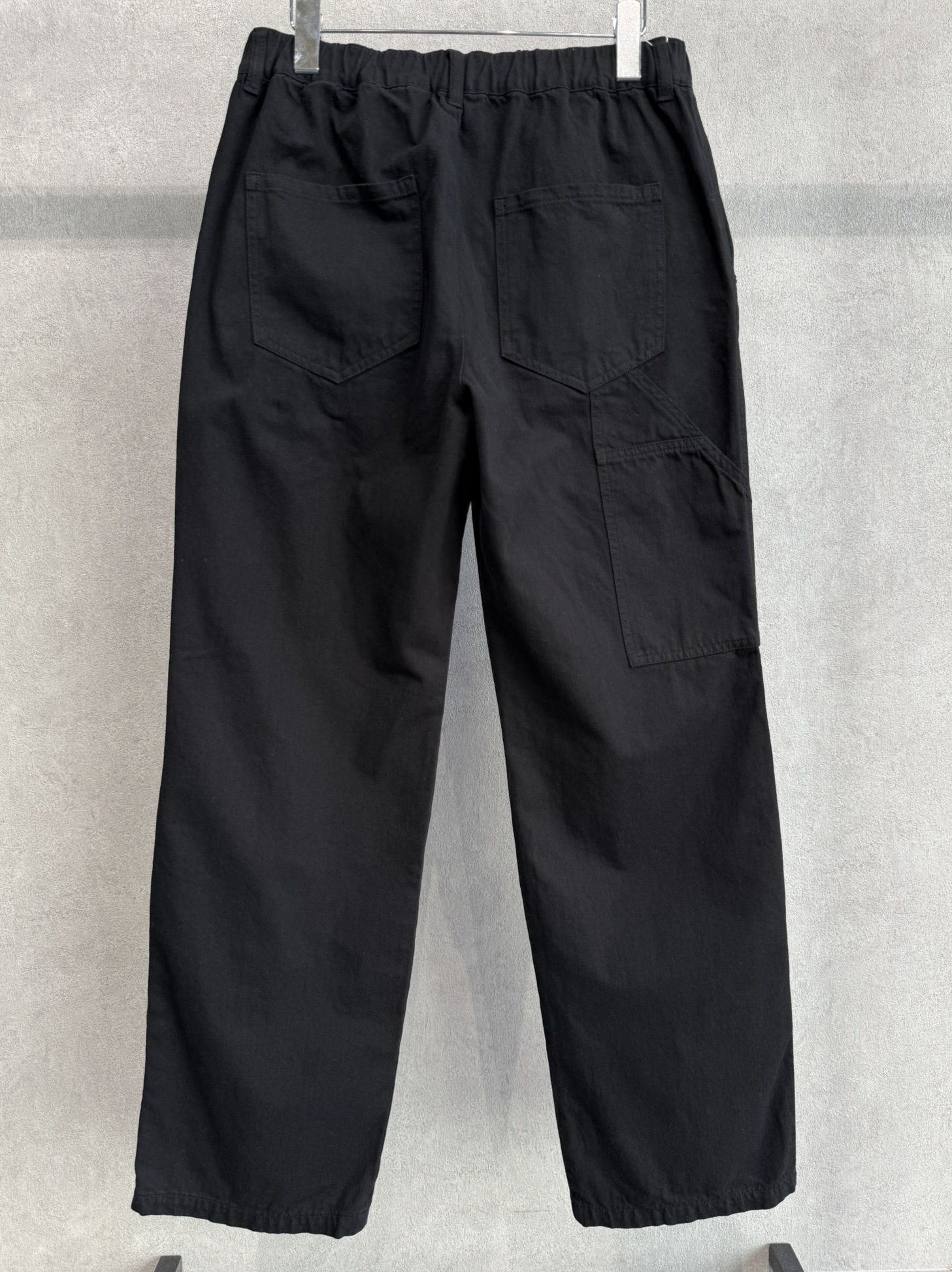 DOUBLE KNEE PT / RC39-ST-041 / ダブルニーワイドデニムパンツ / ブラック