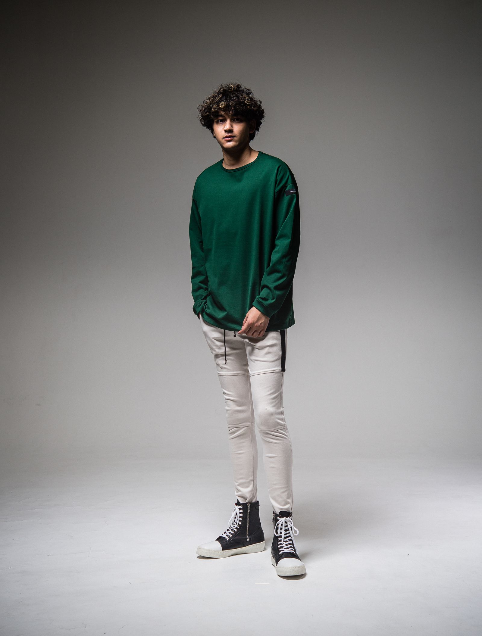 BACK ID ROGO LONG SLEEVE / RC25-T-001 / バックロゴビッグロングTシャツ / グリーン ※