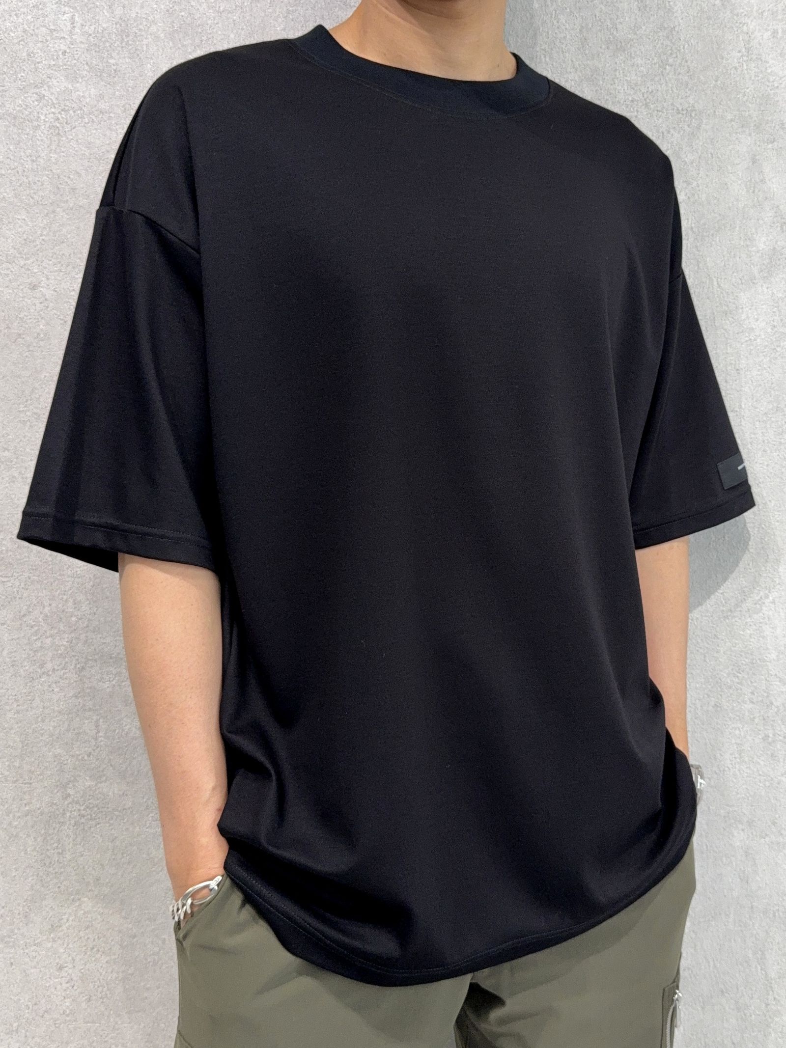 REV MESH OVER TEE / RC40-T-004 / メッシュビッグTシャツ / ブラック