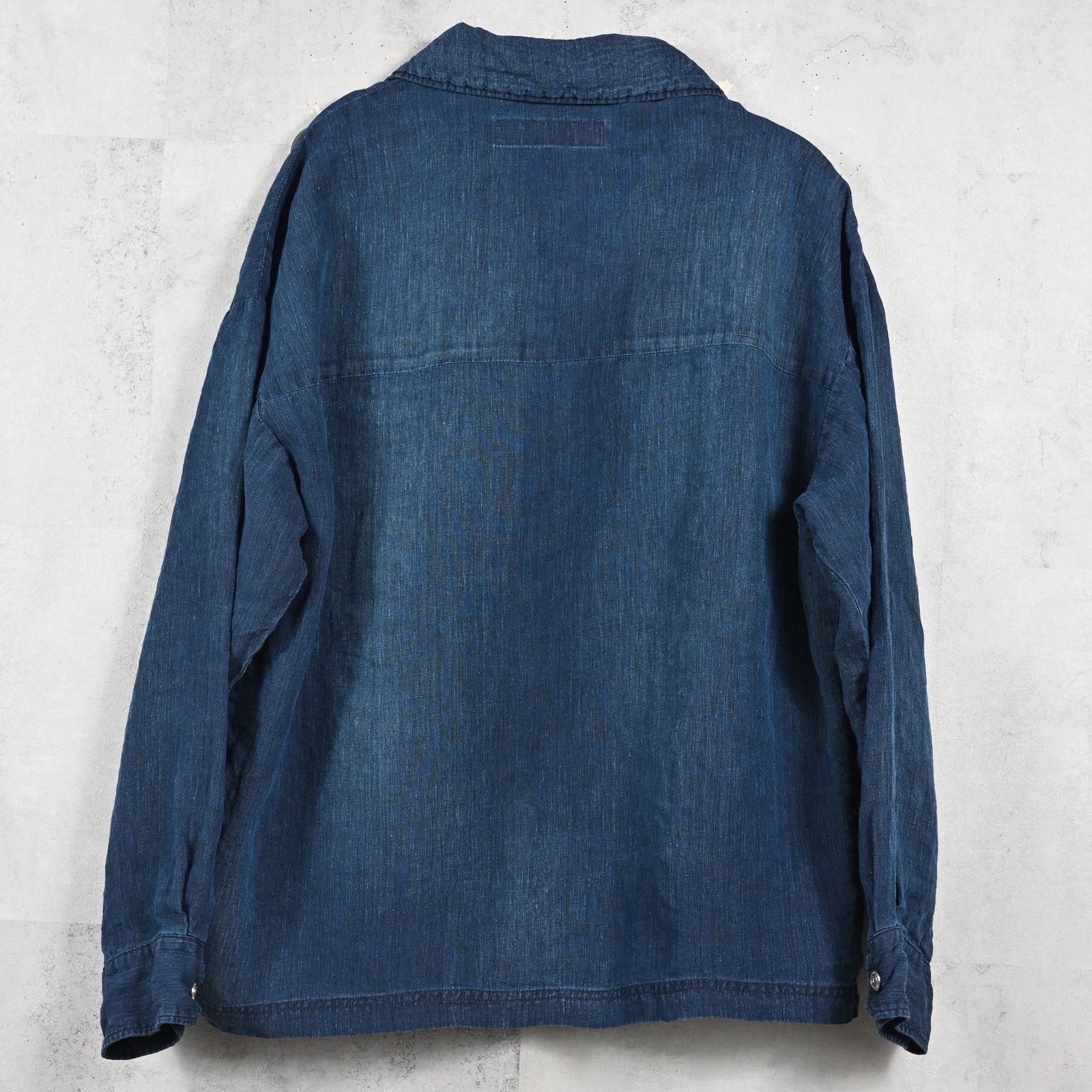 INDIGO LINEN JACK SHIRT / RC39-JK-007 / インディゴリネンシャツジャケット / ダークインディゴ (3月上旬入荷予定)