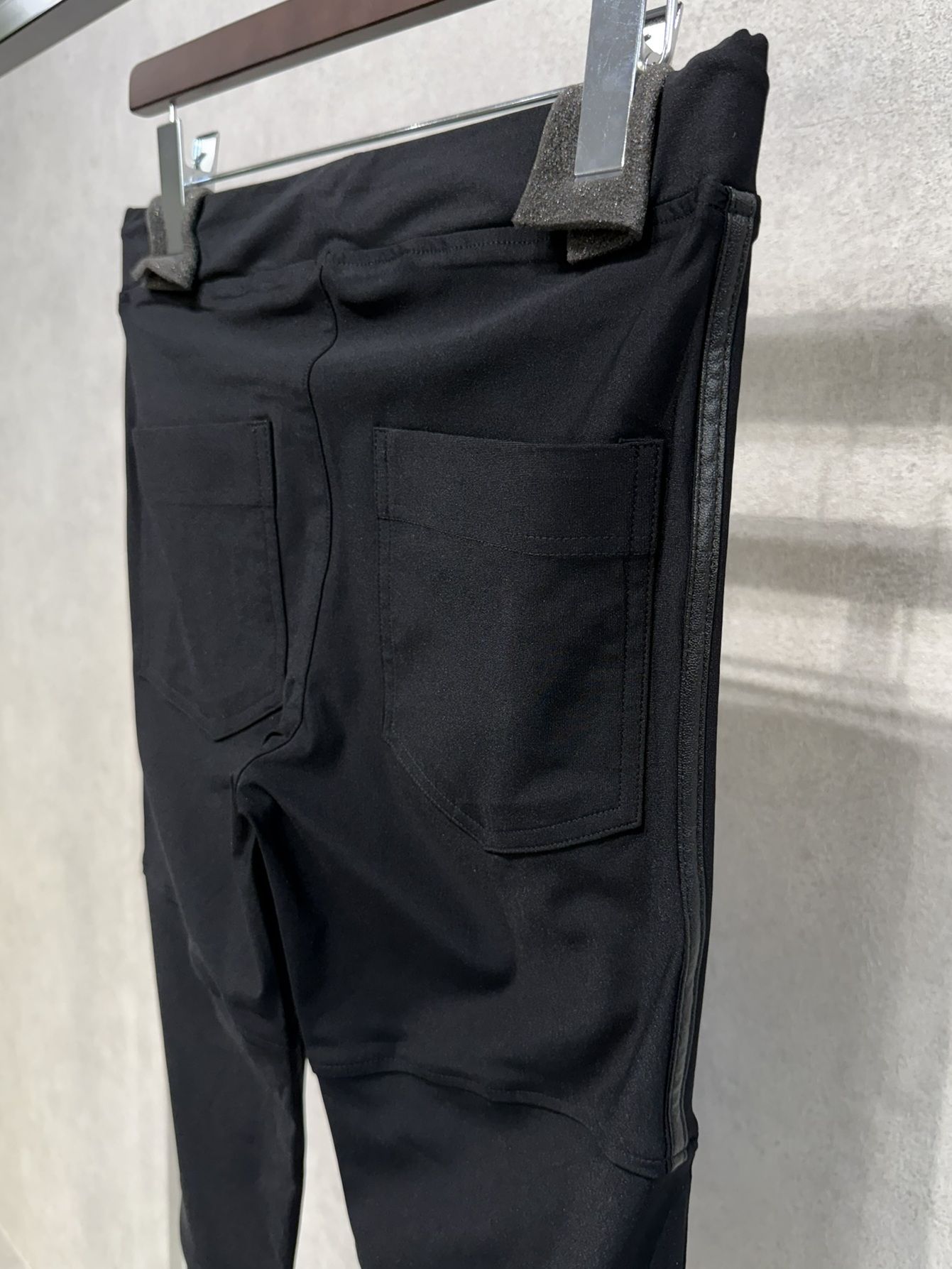 JOHNSON LINE NYLON PT / BASIC-ST-009 / ジョンソンナイロンラインパンツ / ブラック×レザーブラック