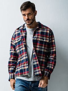 HEAVY FLANNEL JK / OR1-SH-002 / チェックシャツジャケット / レッド (1月上旬入荷予定)
