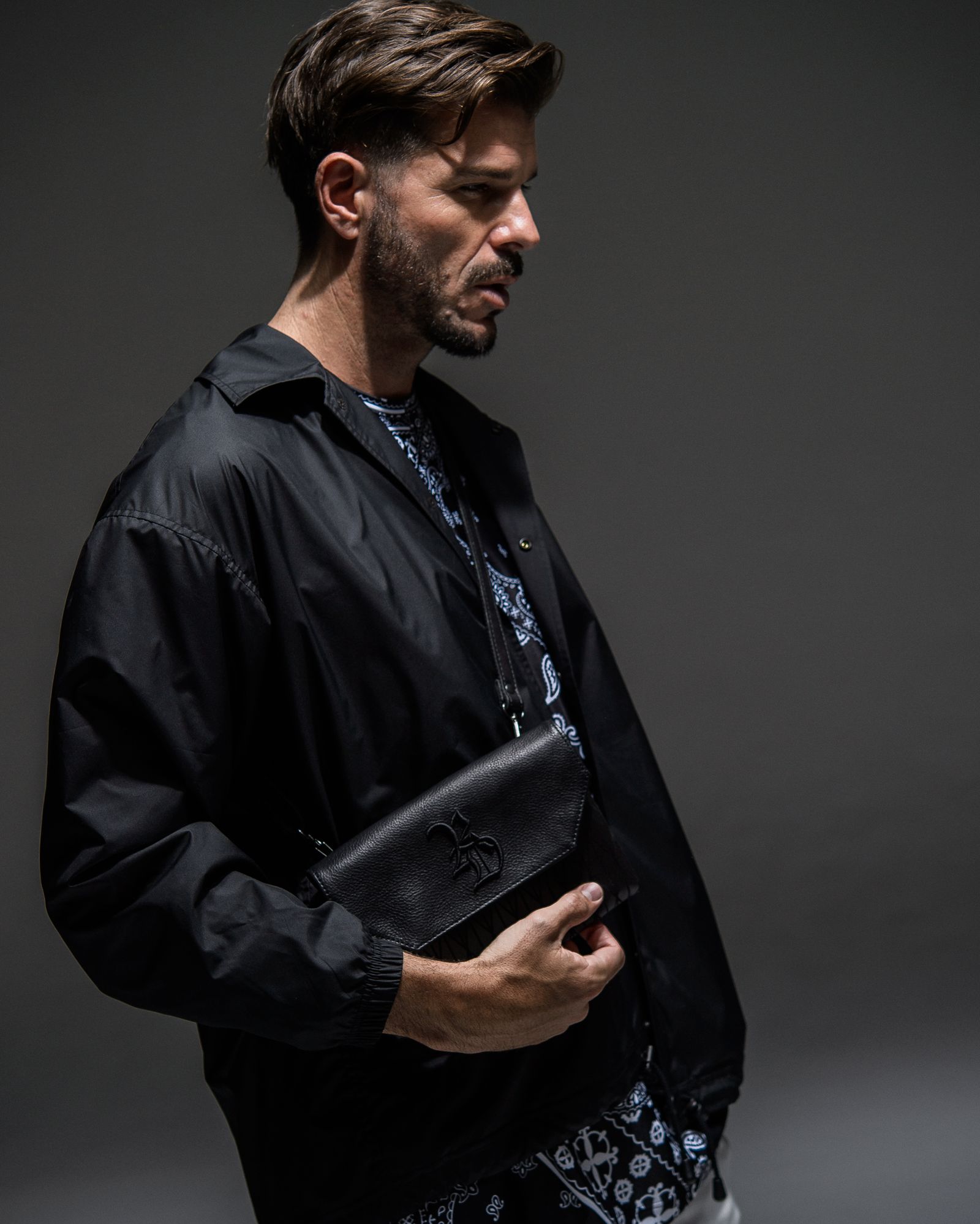 DECADE COLLABO CLUTCH WALLET SHOULDER BAG / RC26-BAG-001RD / クラッチウォレットショルダーバッグ / ブラック