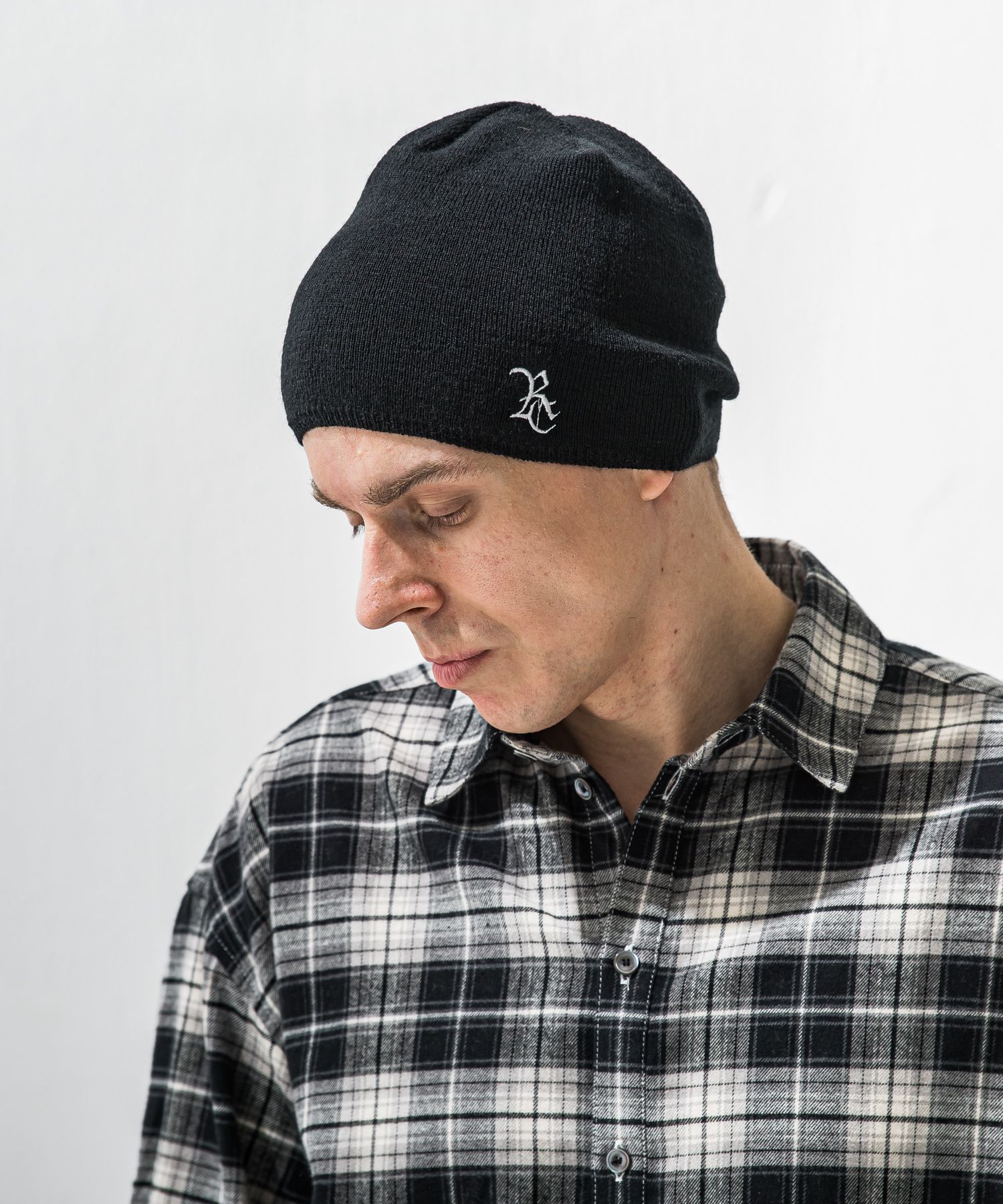 WOOL KNIT CAP / RC42-CAP-003 / ウールニットキャップ / ブラックRC (12月上旬入荷予定)