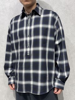 PULL JACK SHIRT / RC39-SH-003 / プルオーバーチェックシャツ / ネイビー