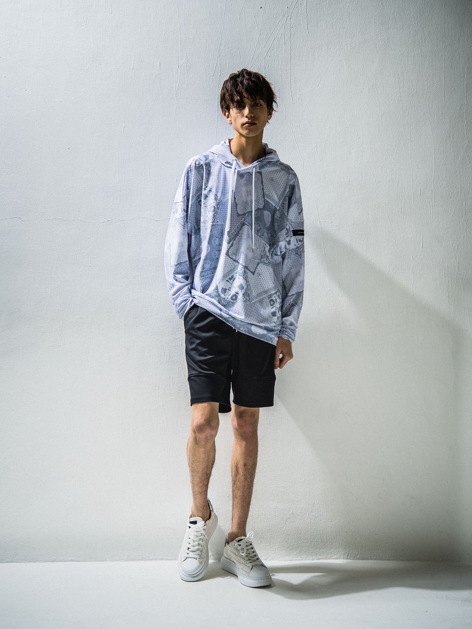 PAISELY RUSH LOOSE HOODIE / RC24-C-001 / ラッシュガードパーカー