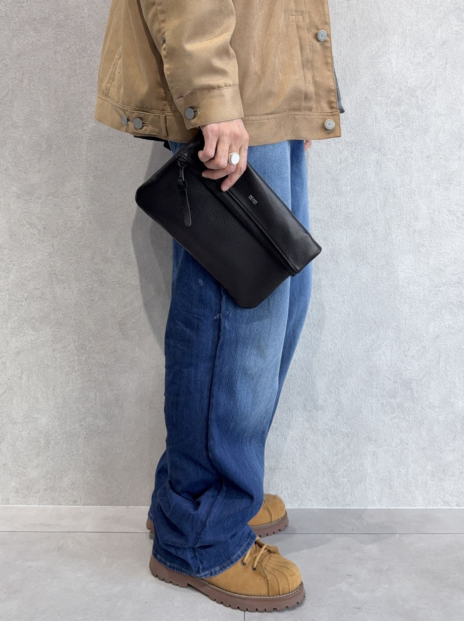 2WAY クラッチショルダーバッグ / DCD-01144B / ブラック×ブラック