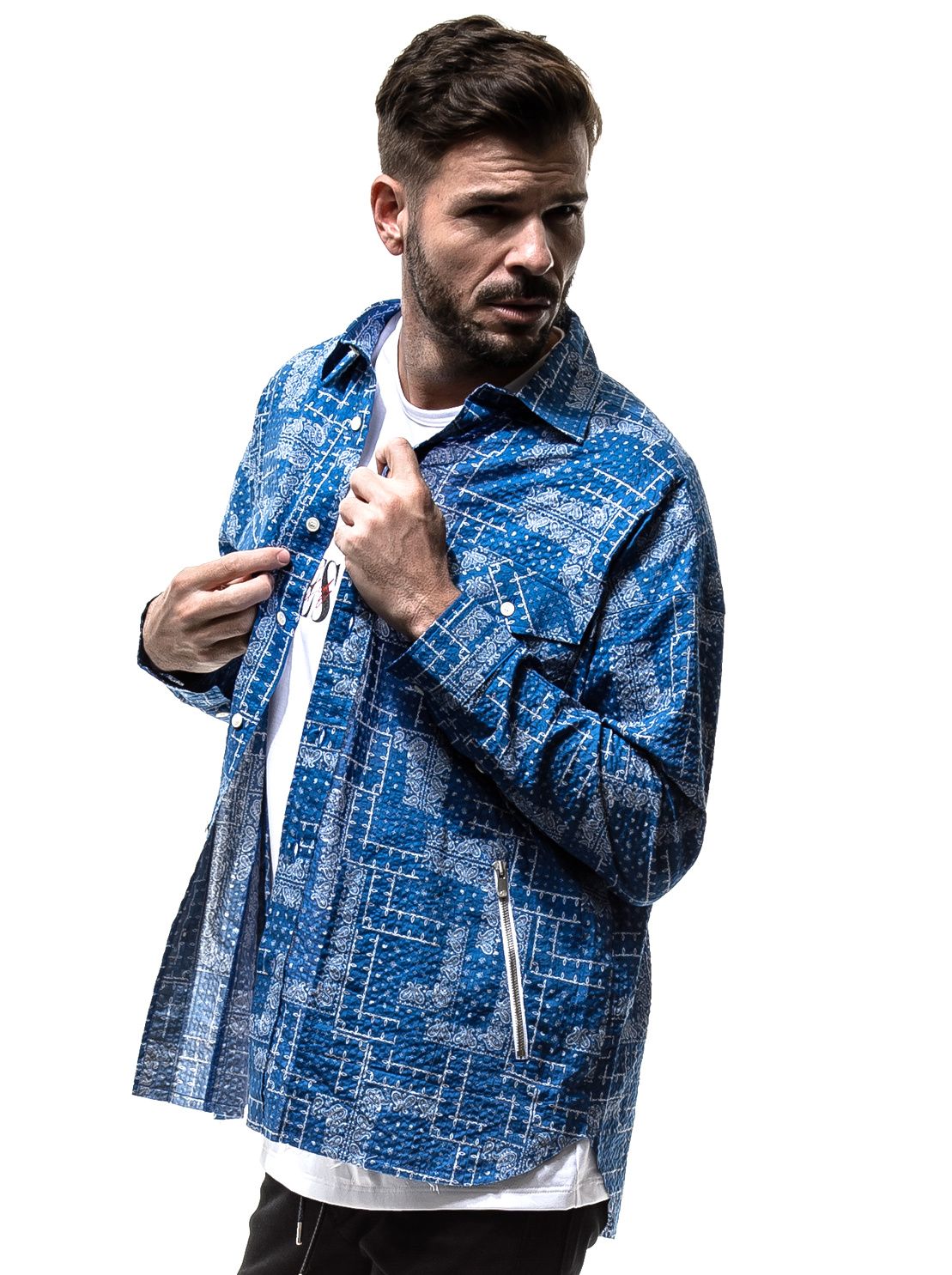 【※期間限定販売※】 BANDANA OVER GOWN SHIRTS / RC19-SH-002 / バンダナオーバーシャツ