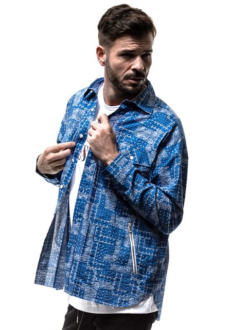 【※期間限定販売※】 BANDANA OVER GOWN SHIRTS / RC19-SH-002 / バンダナオーバーシャツ