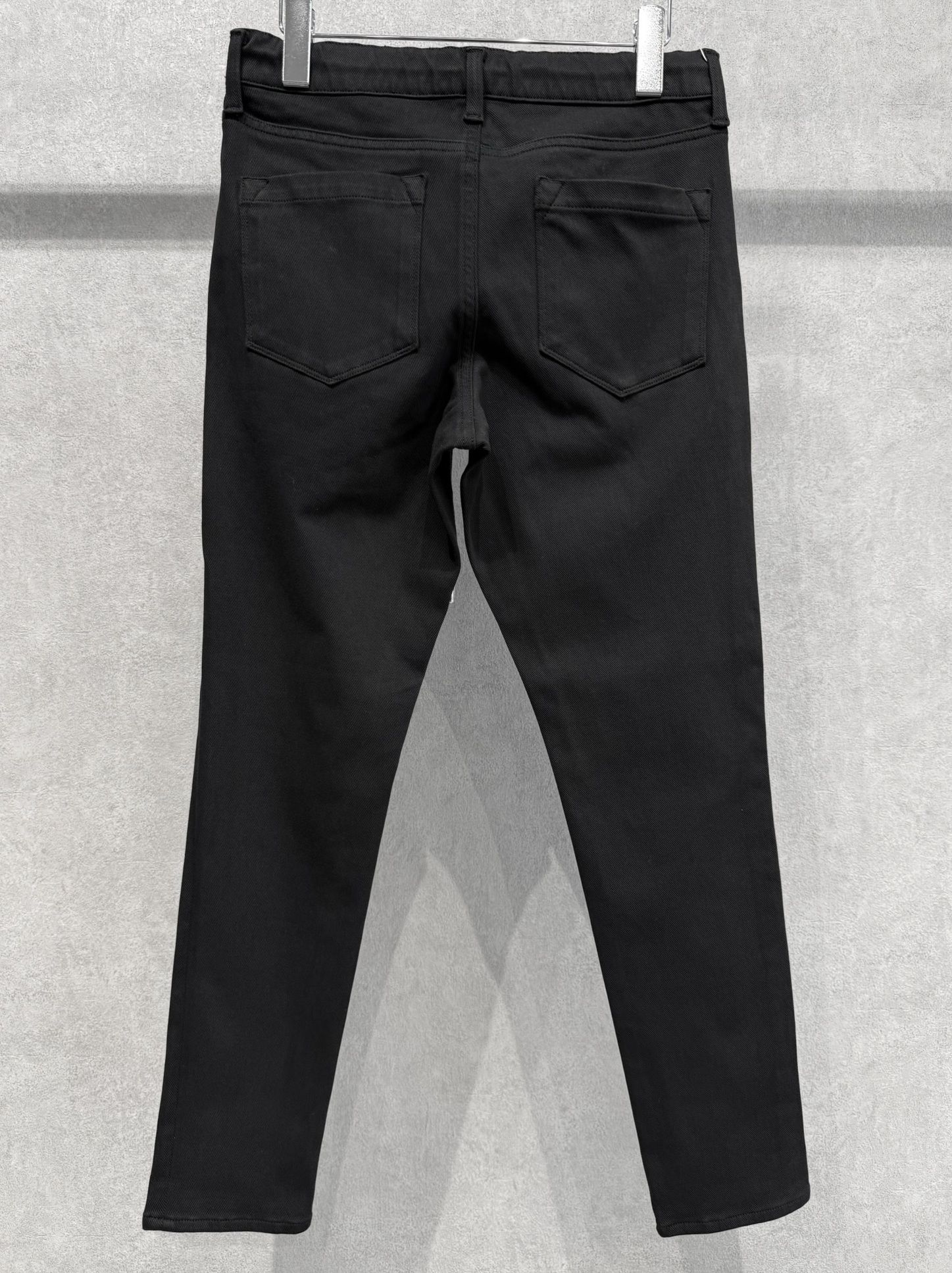 MICK DENIM JERSEY / BASIC-ST-020 / デニムジャージテーパードパンツ / ブラック