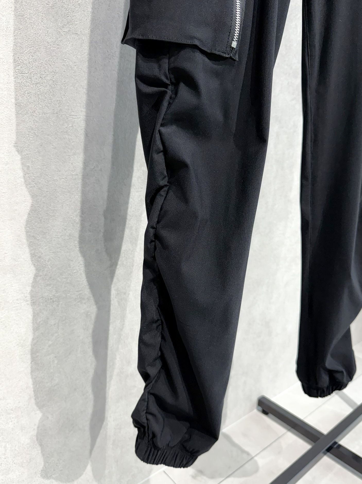 DAVID NYLON CARGO PANTS / RC36-ST-040 / ミリタリーナイロン裾ゴムカーゴパンツ / ブラック