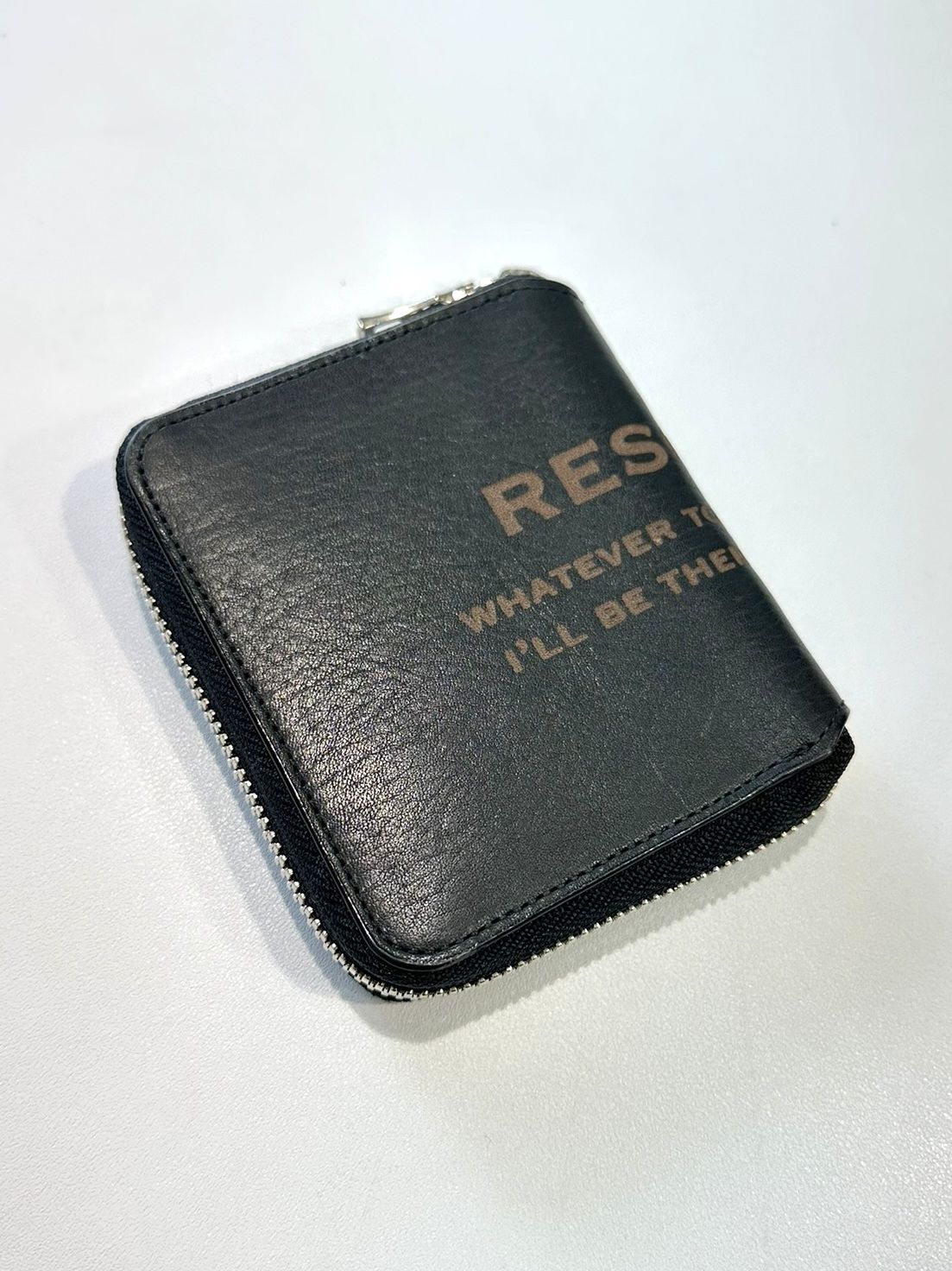 vermilion×RESOUND ROUND ZIP MINI WALLET / RCV-W-001 / 二つ折り財布 / ブラック