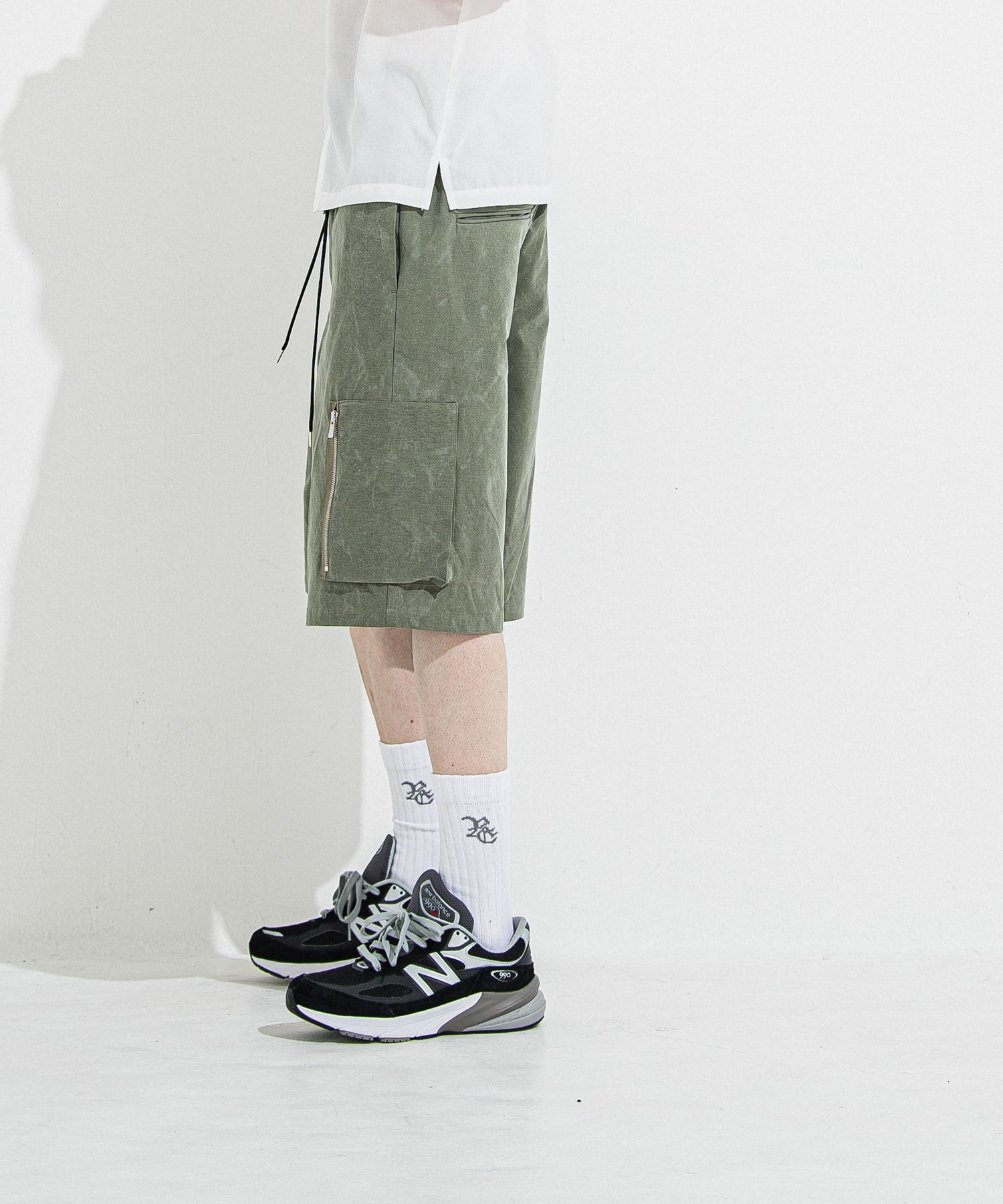 DAVID CARGO HALF PANTS / RC36-HP-007 / ミリタリーカーゴハーフパンツ / ヴィンテージカーキ
