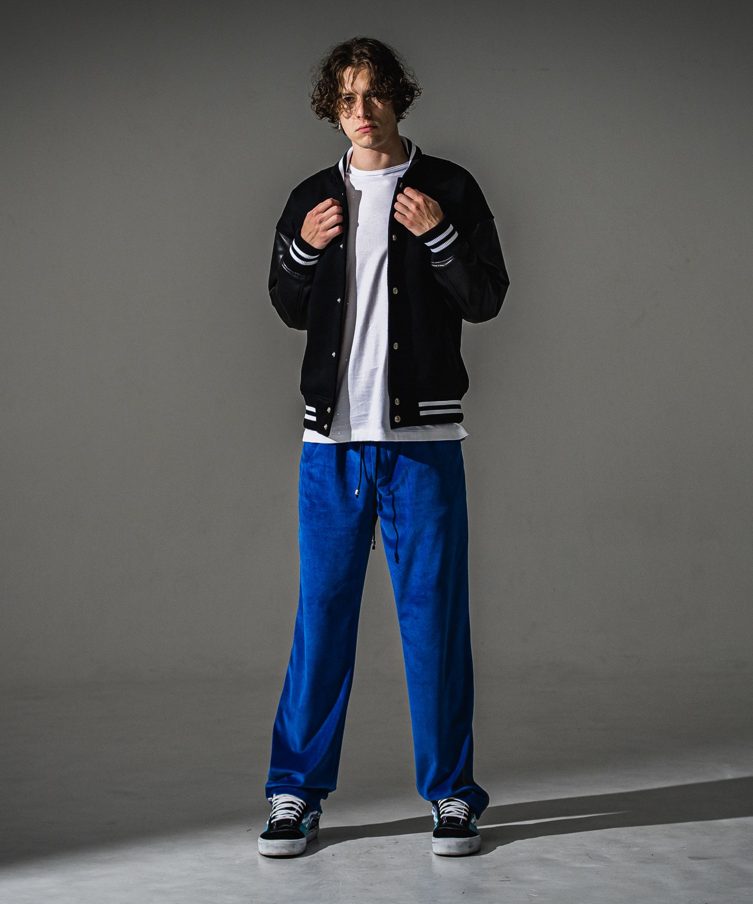 VARSITY JACKET / RC41-JK-008 / スタジャン / ブラック (10月下旬入荷予定)