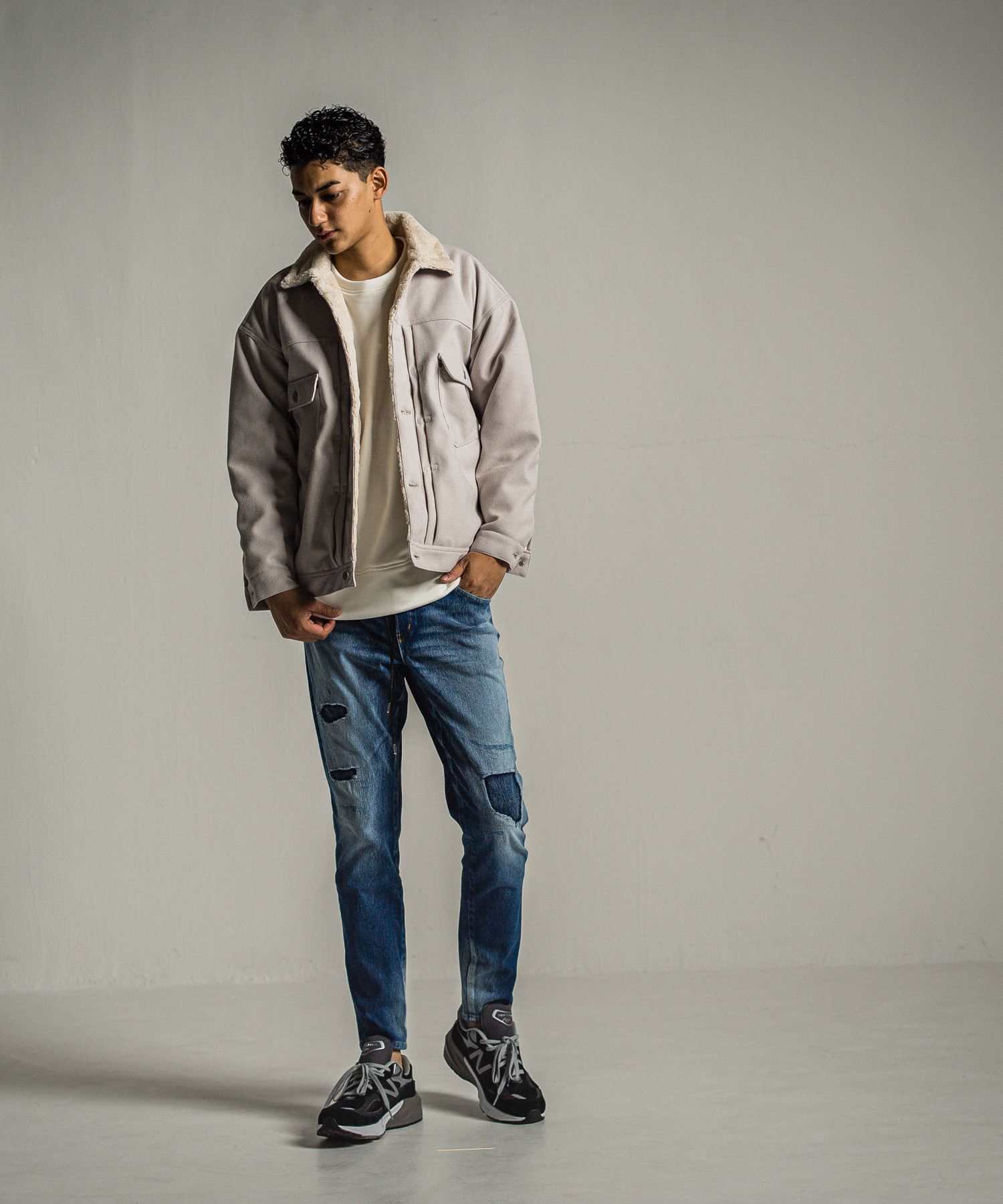 MICK DENIM JERSEY / RC34-ST-020 / デニムジャージテーパードパンツ / インディゴユーズド