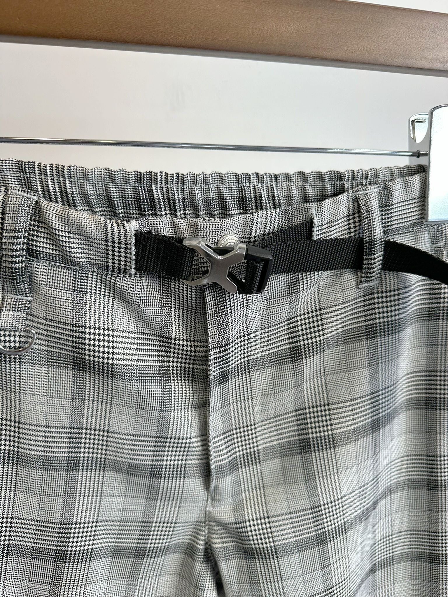 PAT TIGHT EASY PANTS / RC31-ST-037 / ベルト付きイージーパンツ / グレンチェック