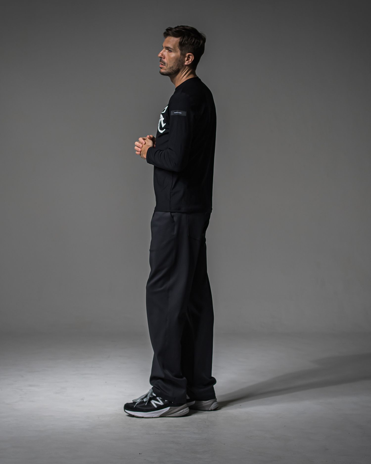CHRIS EASY WIDE TUCK PANTS / RC37-ST-016WT / ワイドタックパンツ / ブラック