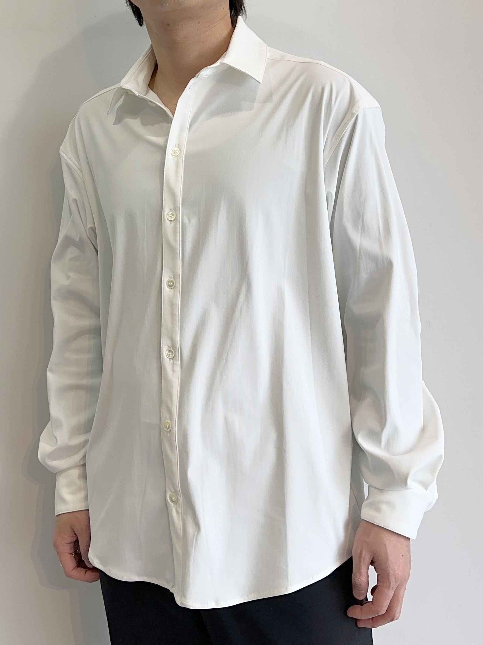 NYLON JACK SHIRTS / RC39-SH-001 / オーバーサイズナイロンシャツ / ホワイト (2月上旬入荷予定)