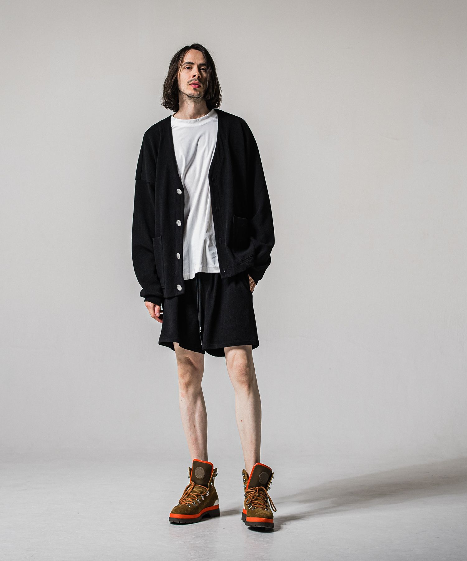 BLISTER KNIT C/D / RC41-C-004 / ブリスターニットカーディガン / ブラック (8月下旬入荷予定)