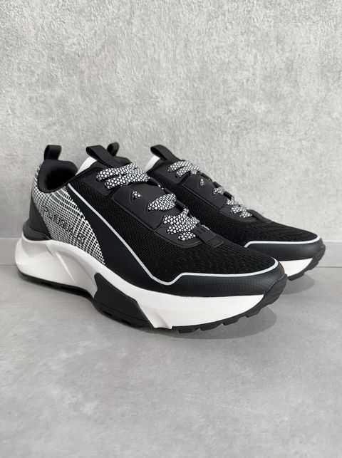 グレンチェックスニーカー / usx-26009 / ブラック