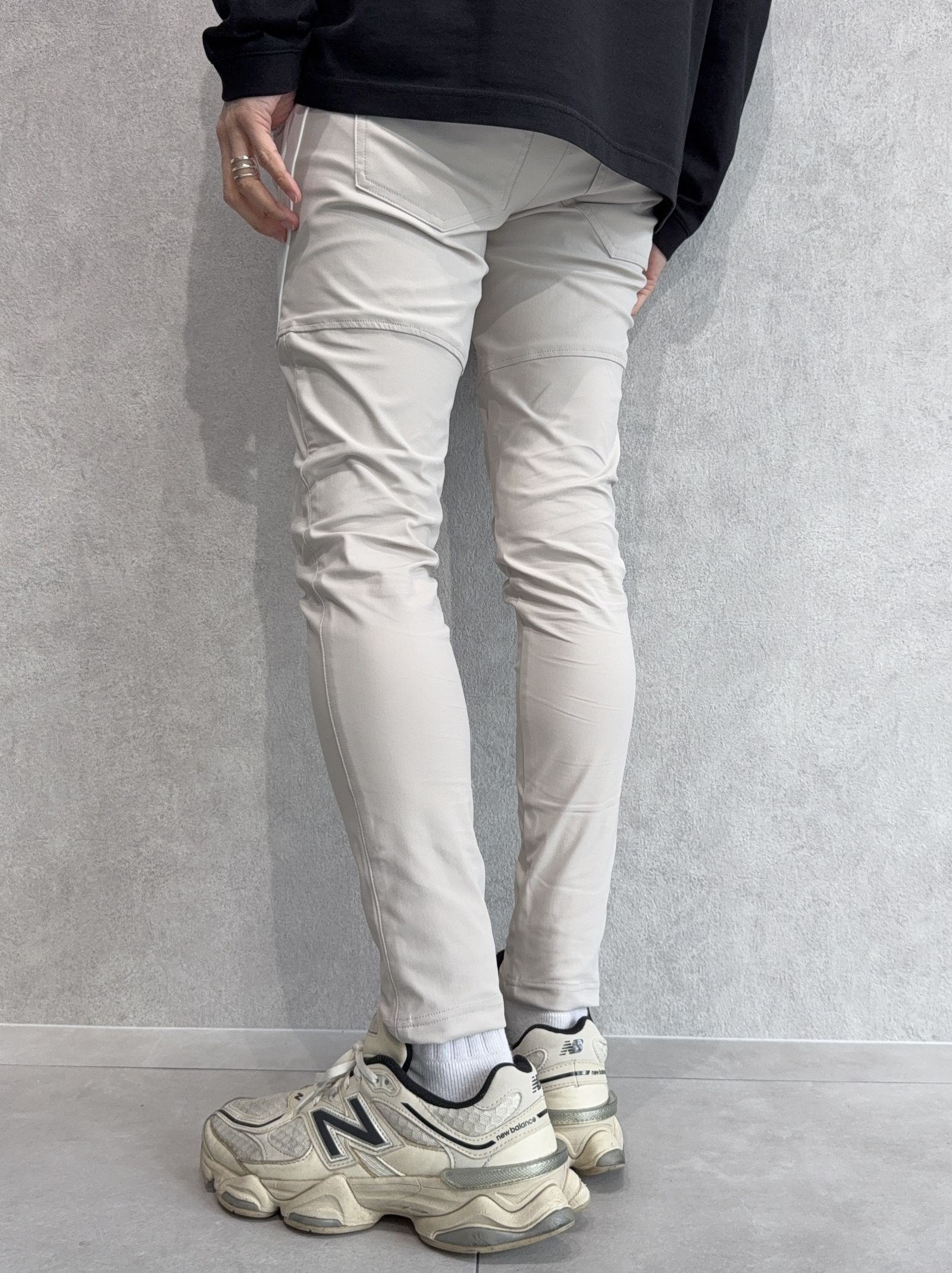 TYLER NYLON PANTS / RC36-ST-026 / レザーラインナイロンパンツ / グレージュ