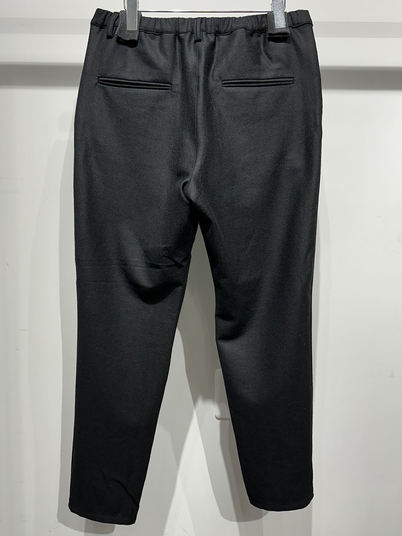 PAT WIDE EASY PANTS / RC34-ST-036 / ワイドテーパードパンツ / ブラック