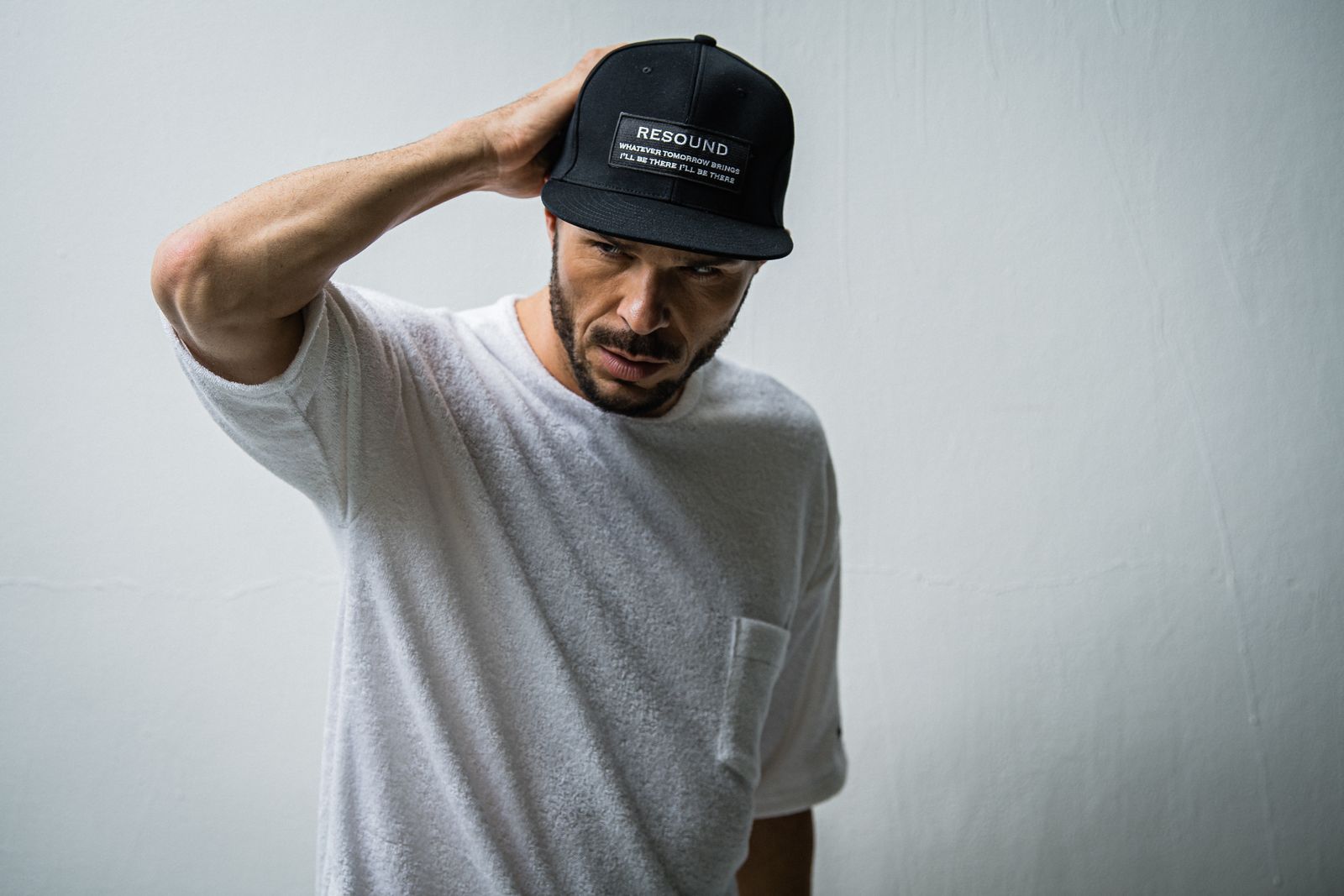 JERSEY BB CAP / RC27-CAP-001 / ジャージベースボールキャップ / ワッペンブラック