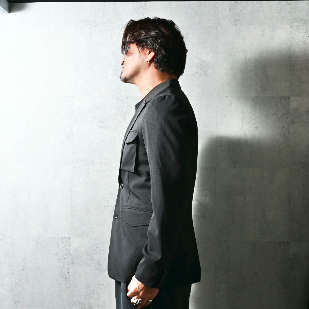 PS-65 JACKET / DP1-JK-002 / ミリタリーテーラードジャケット / ブラック (2月中旬入荷予定)