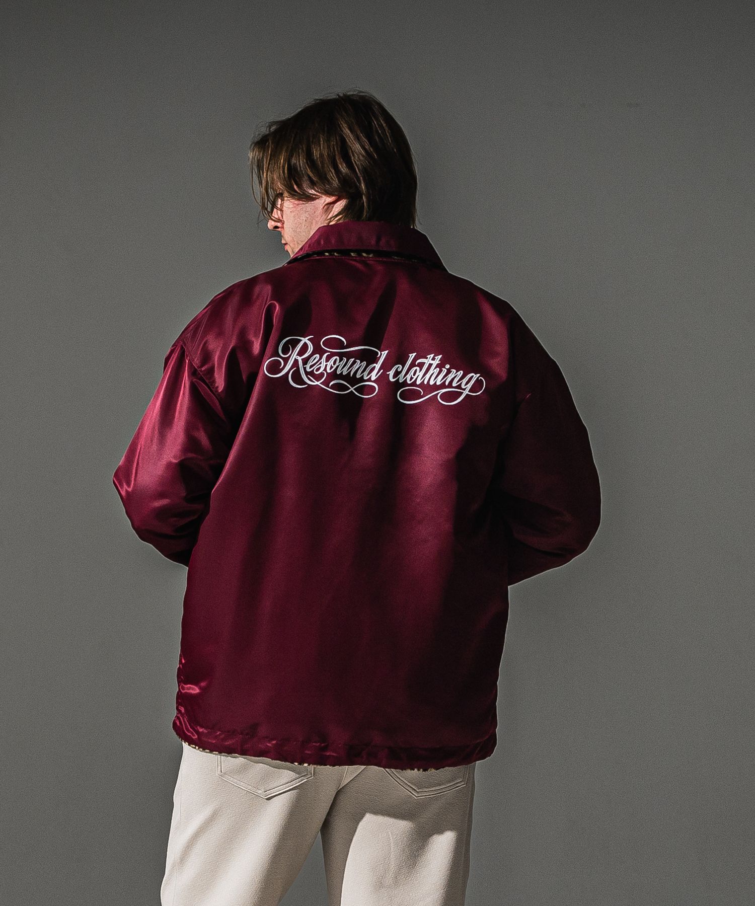 REV COACH JK / RC41-JK-010 / リバーシブルコーチジャケット / ワインレッド×レオパード (9月下旬入荷予定)