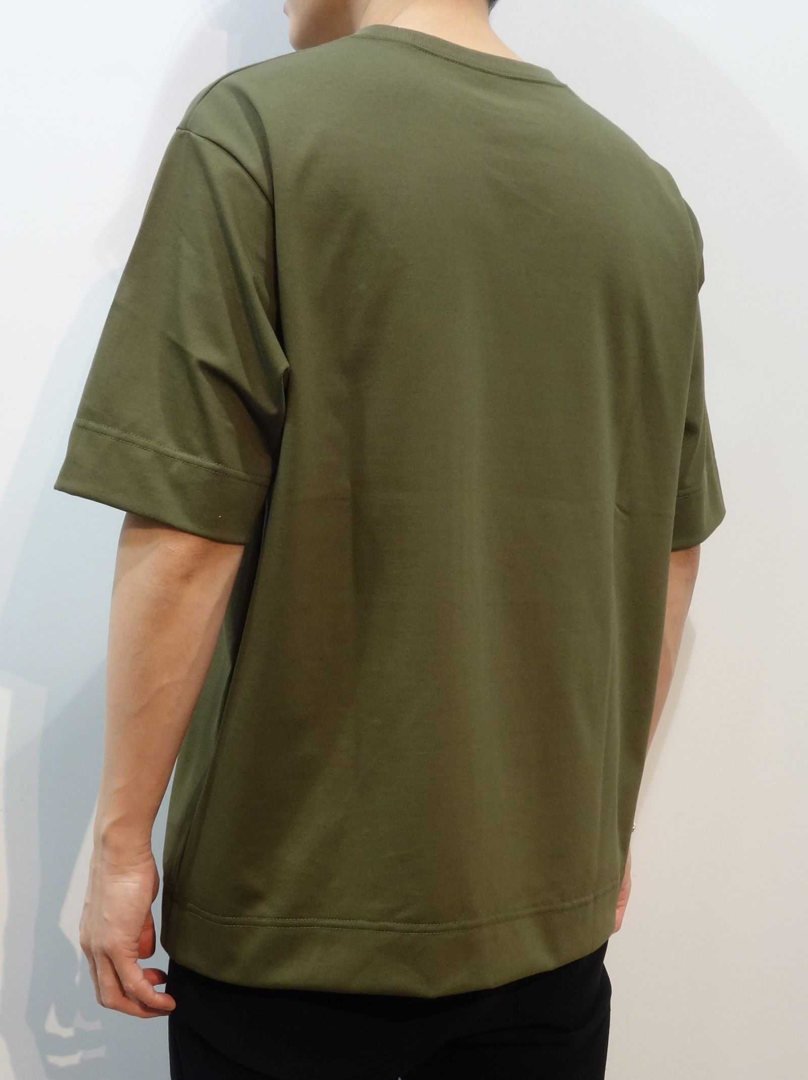 CURSIVE MESSAGE T / OR1-T-001 / プリントTシャツ / カーキ