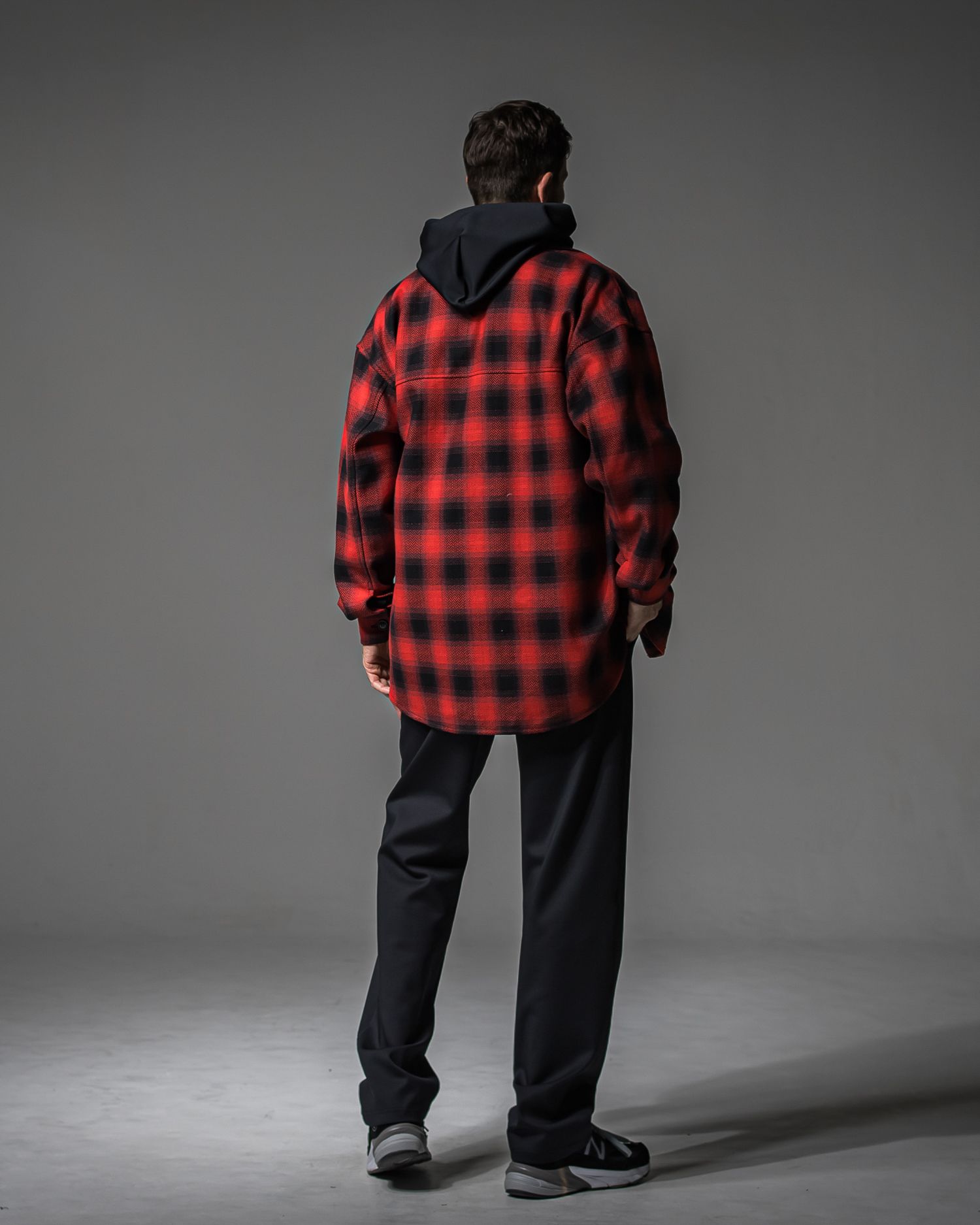 BACK ID LOOSE HOODIE / RC37-C-006 / バックロゴパーカー / ブラック (9月中旬入荷予定)