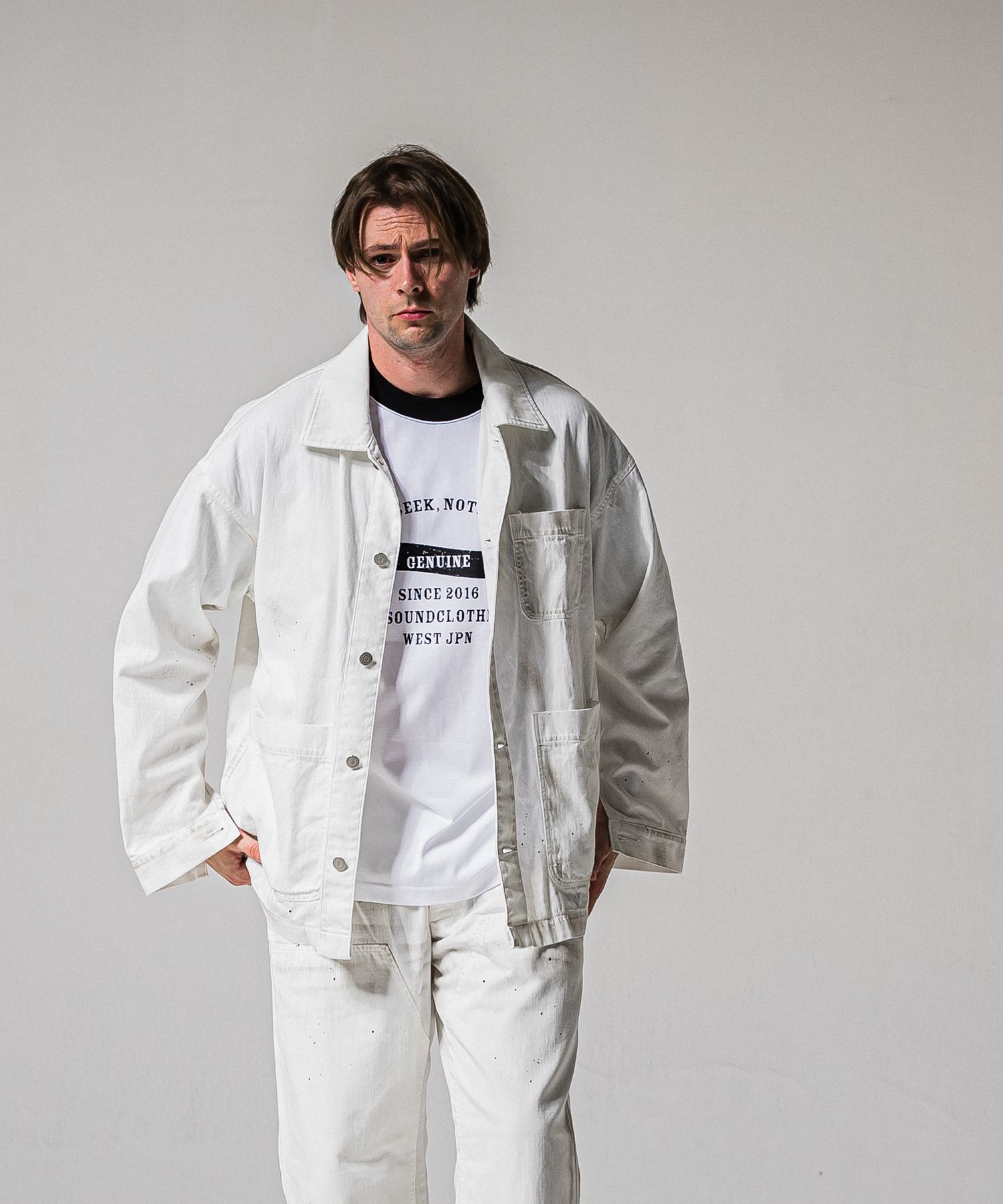 RC CAVER ALL / RC39-JK-004 / デニムカバーオール / ホワイト (2月中旬入荷予定)