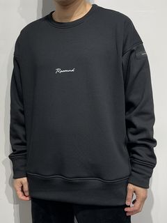 【LUKE別注】 ROGO VELOURS FLEECE DROP TRAINER / RC34-C-010LUKE / 裏起毛ロゴトレーナー / ブラック