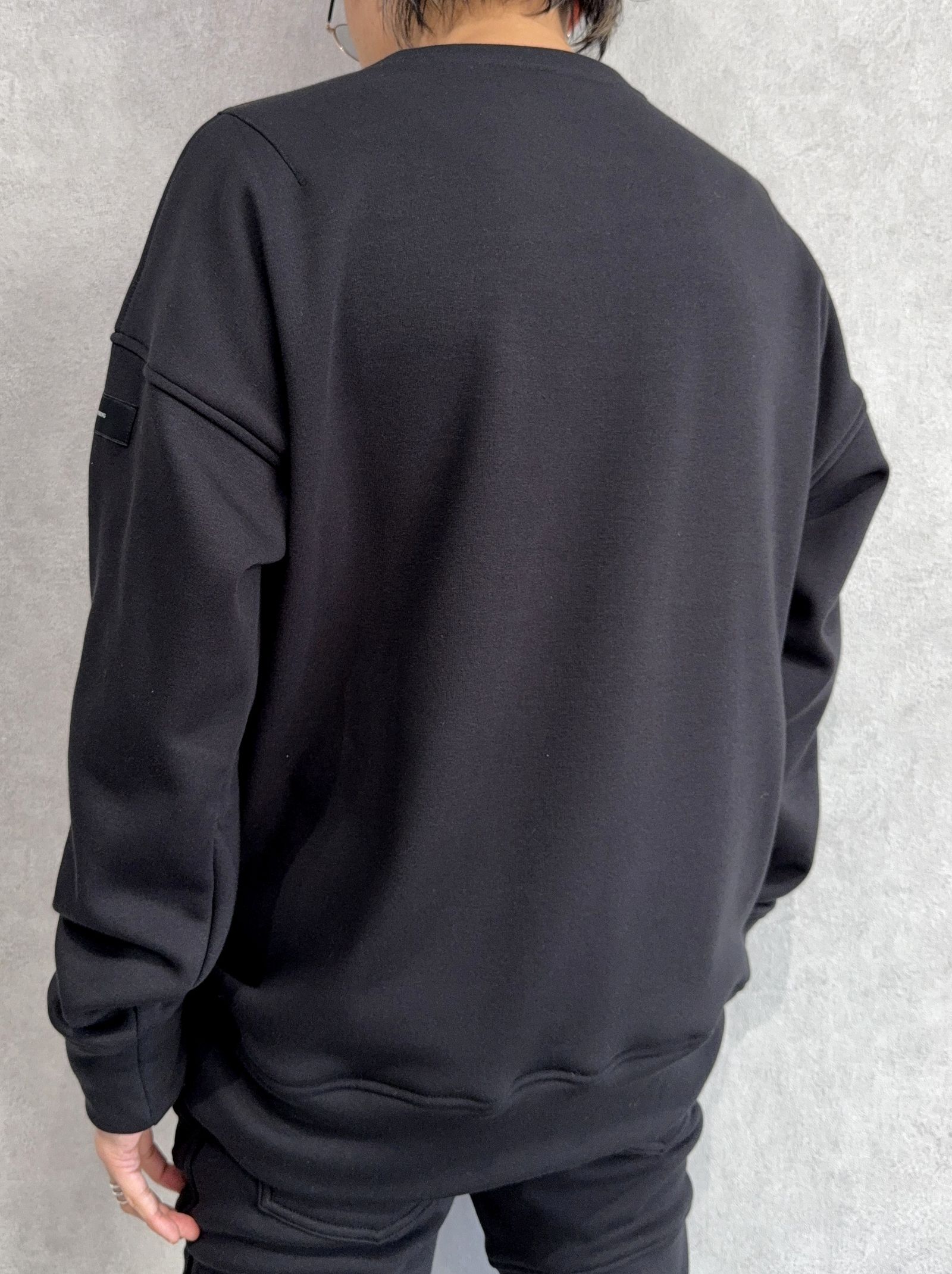 【FRIDAYコラボ】 FRIDAY STANDARD LOGO VELOURS FLEECE TRAINER / RCF1-C-004 / 裏起毛FRIDAYスタンダードロゴトレーナー / ブラック