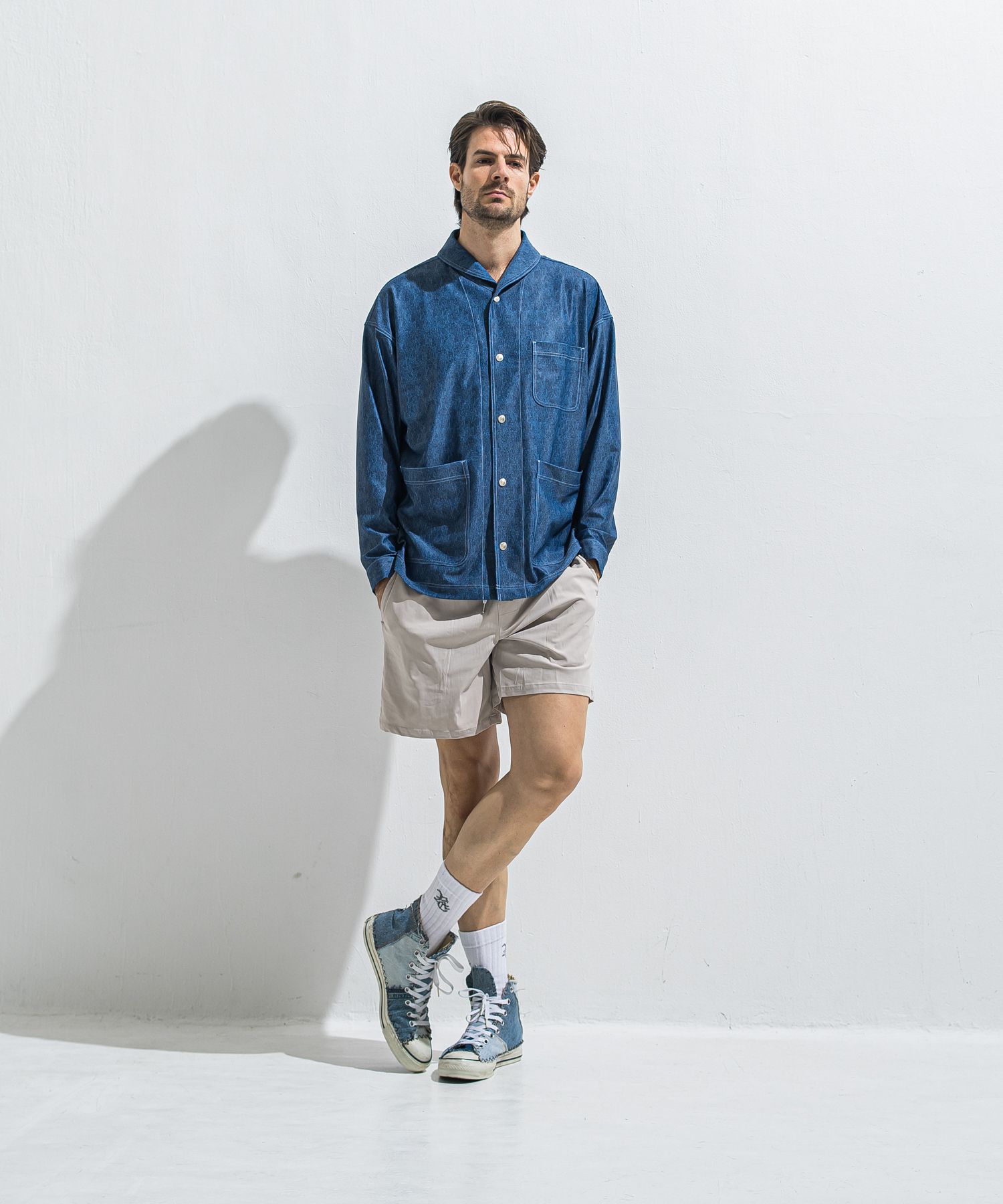 TV NYLON SHORTS / RC40-HP-004 / リラックスナイロンショーツ / グレージュ (6月上旬入荷予定)