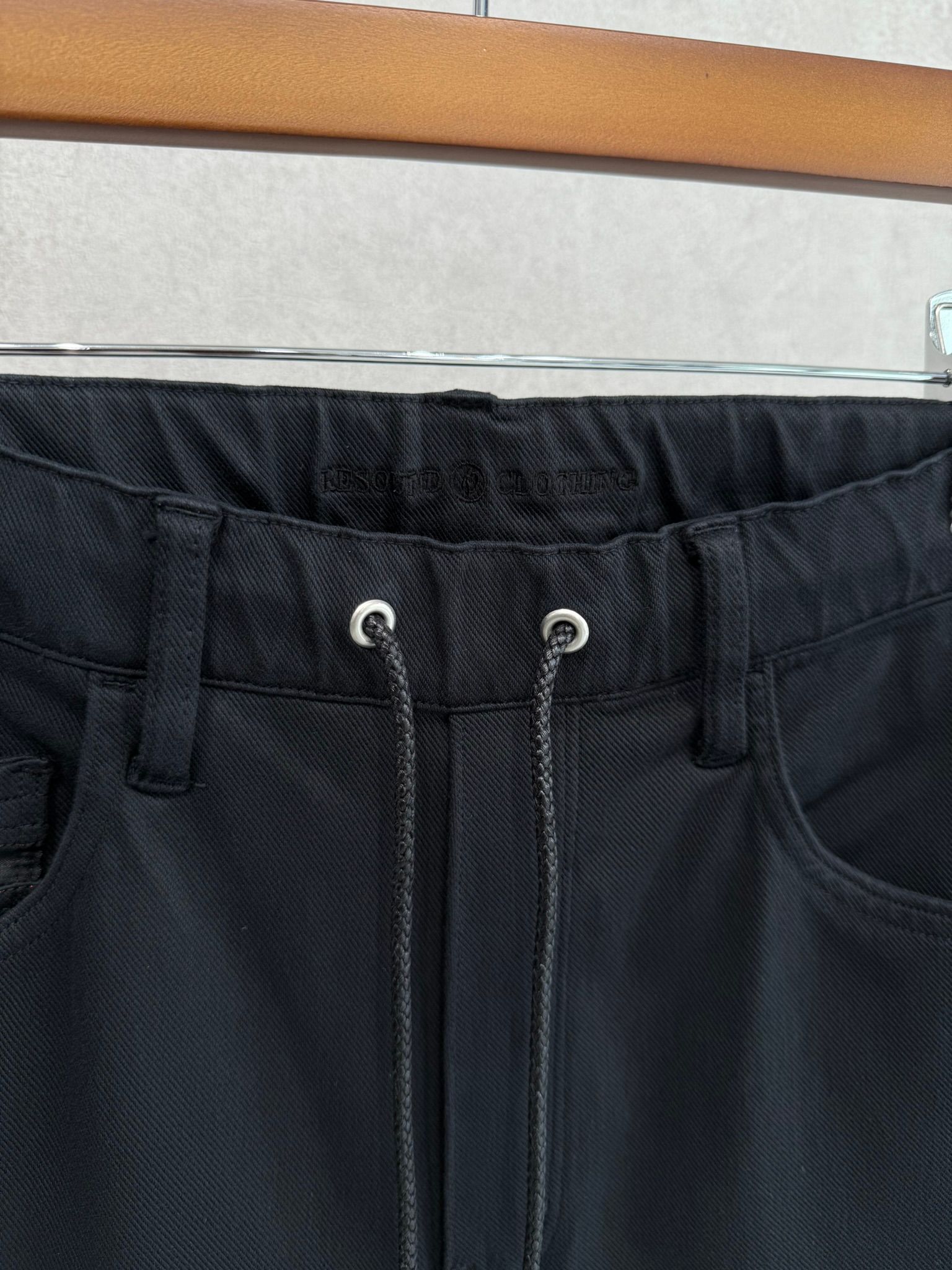 KING DENIM JERSEY / BASIC-ST-005 / デニムジャージバギーワイドパンツ / ブラック