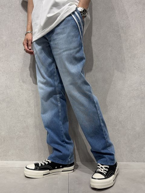 EDGE DENIM SEMI WIDE PT / RC40-ST-014WTD / デニムジャージセミワイドラインパンツ / ライトインディゴ