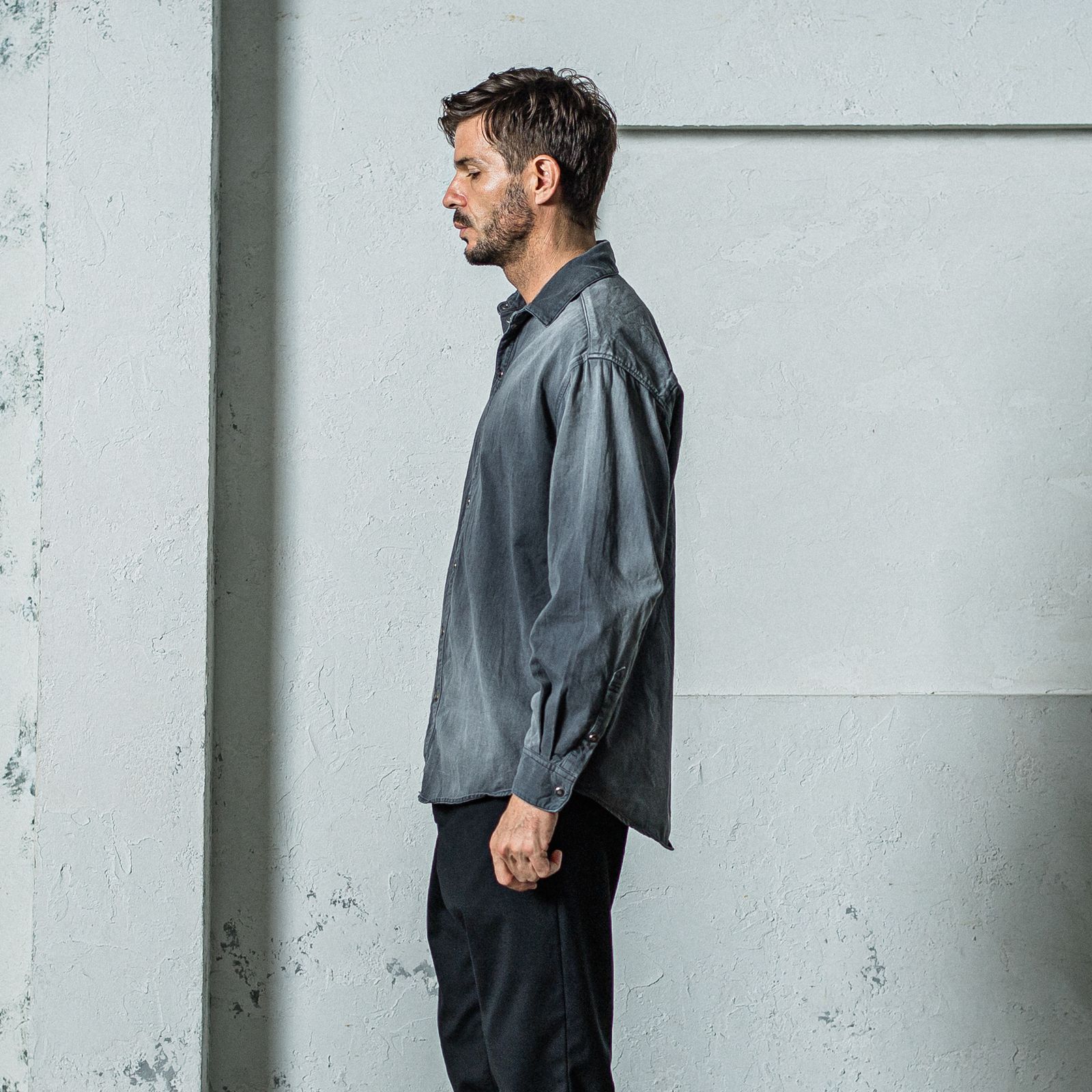 DENIM JACK SHIRTS / RC35-SH-001D / オーバーデニムシャツ / ブラックユーズド