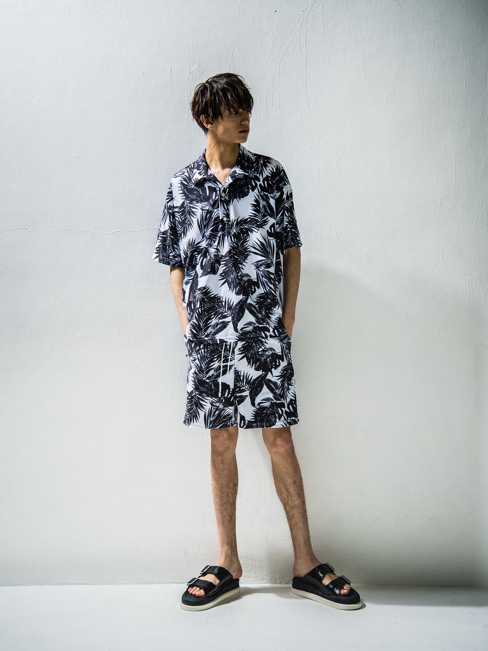 LEAF RUSH OVER POLO / RC24-T-013 / ラッシュガードポロシャツ ※