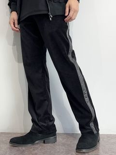 VELOUR SEMI WIDE PT / RC33-ST-008VW / ベロアラインワイドパンツ / ブラック