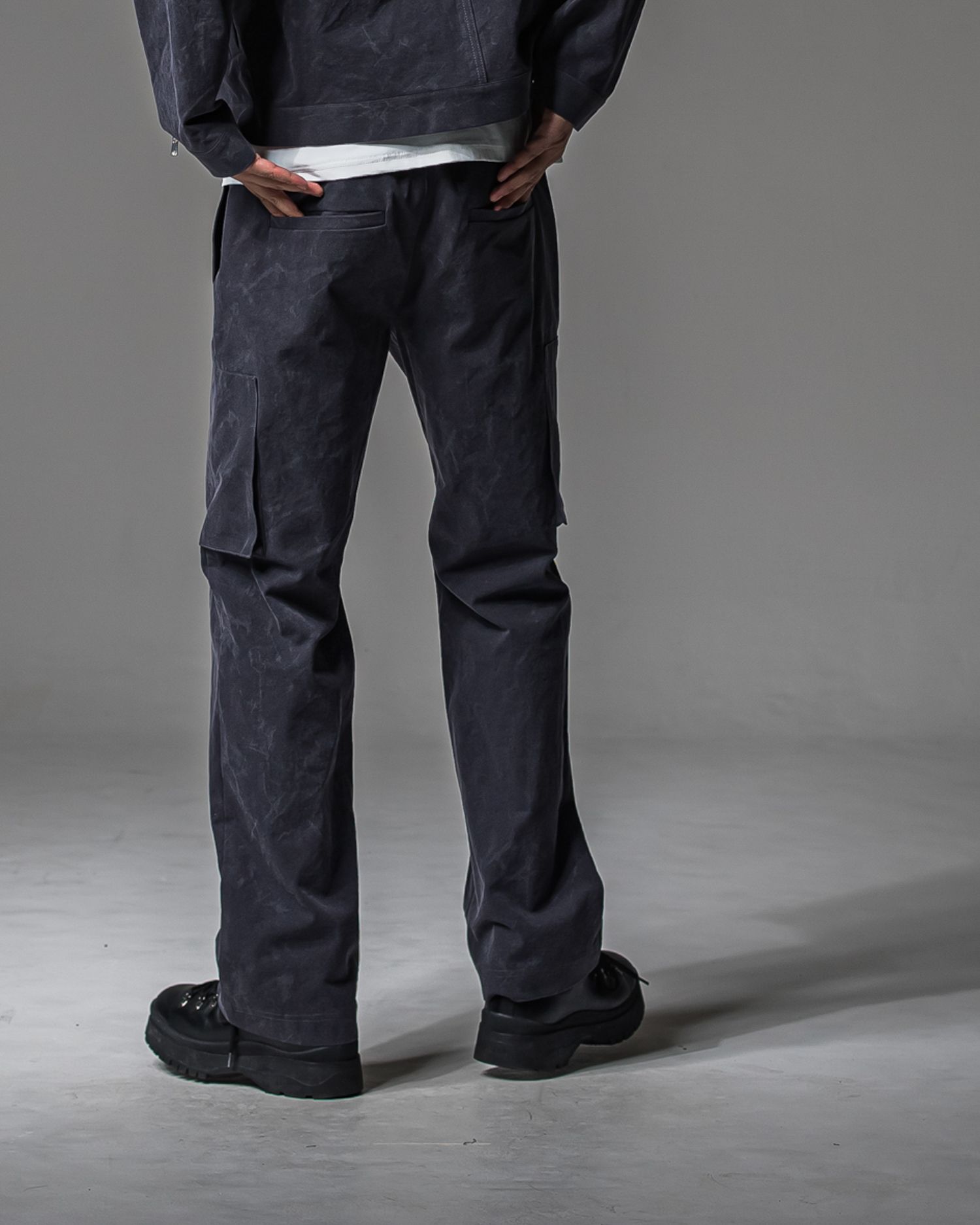 DAVID CARGO PANTS / RC37-ST-040 / ミリタリーワイドカーゴパンツ / ヴィンテージブラック