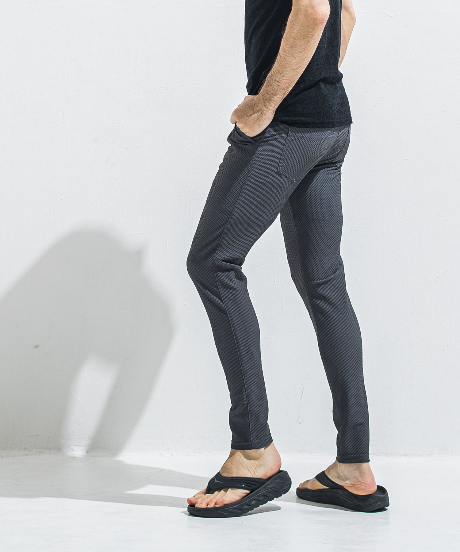 CHRIS EASY TUCK PANTS / RC40-ST-016T / イージータックパンツ / メッシュチャコール (5月中旬入荷予定)