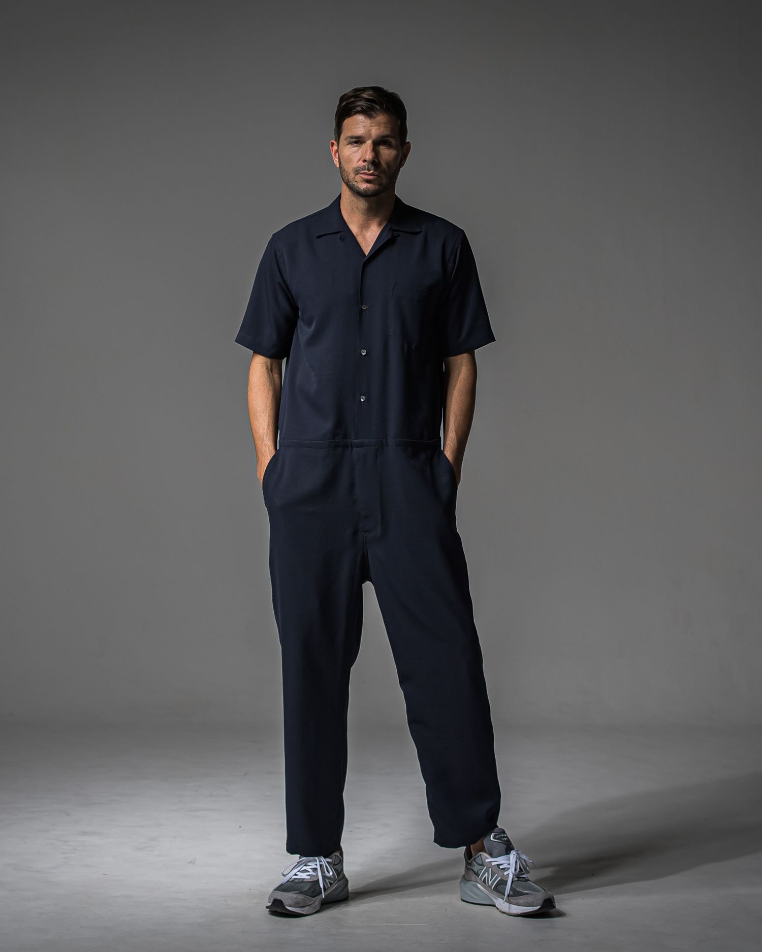 RAGE TWILL HALF ALL IN ONE / DP1-TN-001 / 半袖シャツオールインワン / ネイビー (3月中旬入荷予定)