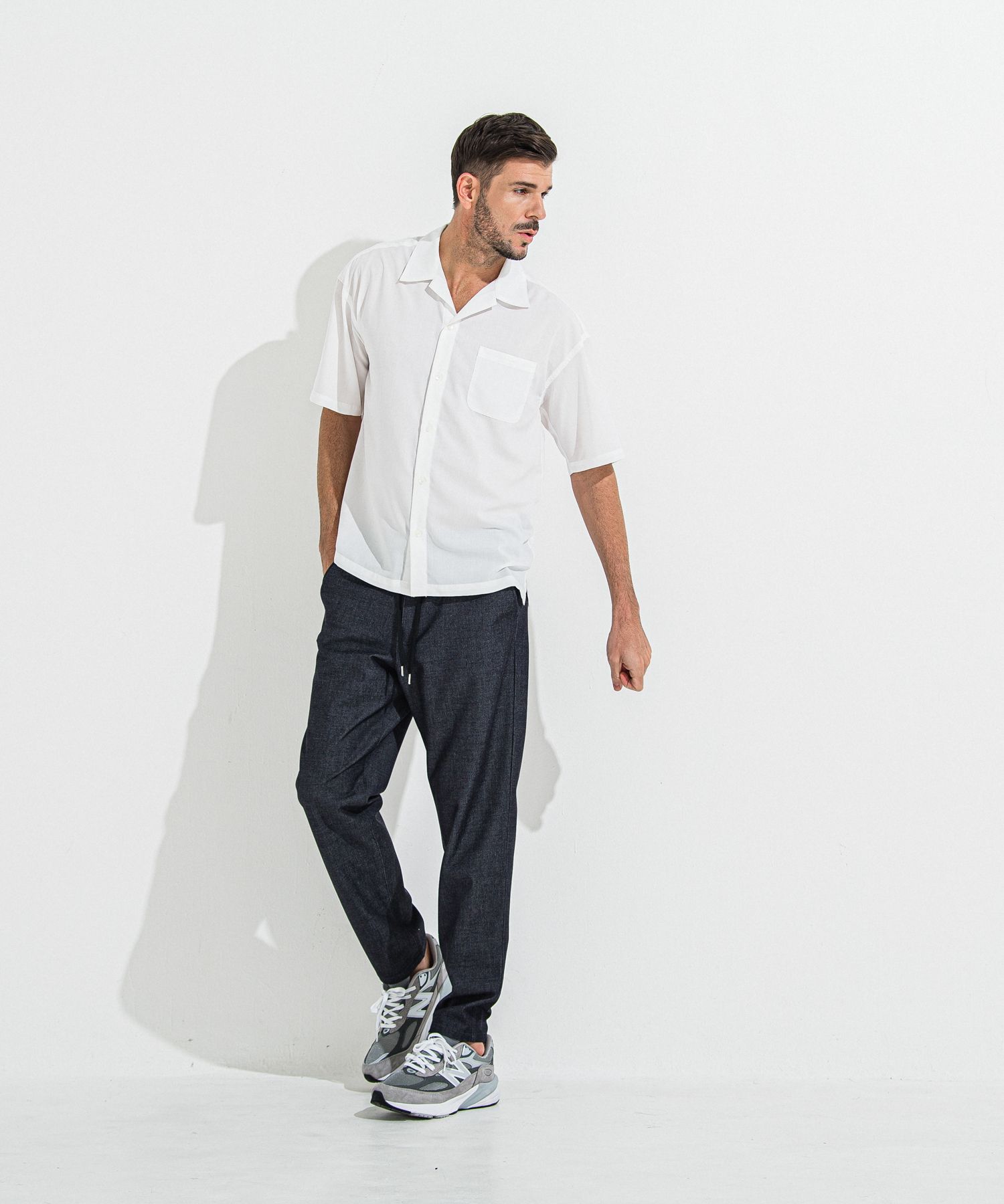 RESOUND CLOTHING - PAT WIDE EASY PANTS / RC36-ST-036BN / ワイドテーパードパンツ / ブラック  (5月中旬入荷予定) | LUKE